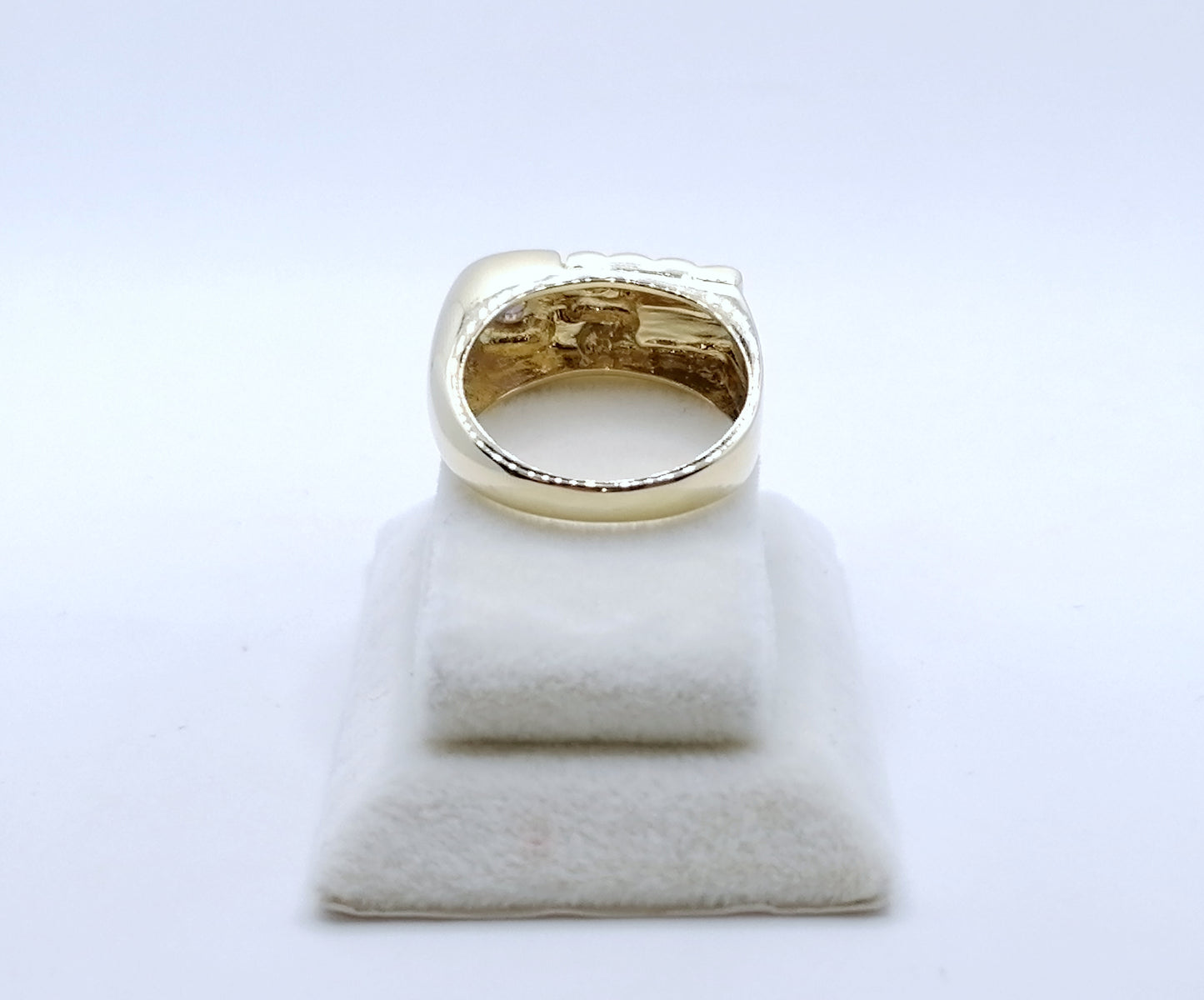 Ring Gold 375er Siegelring mit Topas Gr. 63