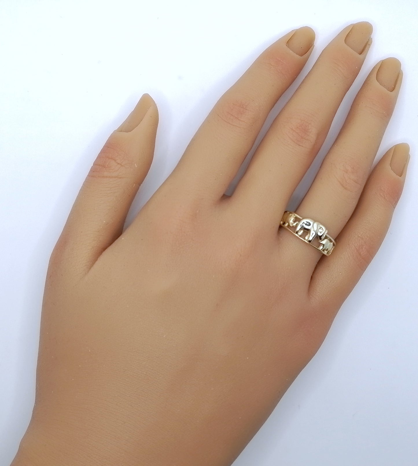 Elephanten Ring Gold 333er Gr. 59