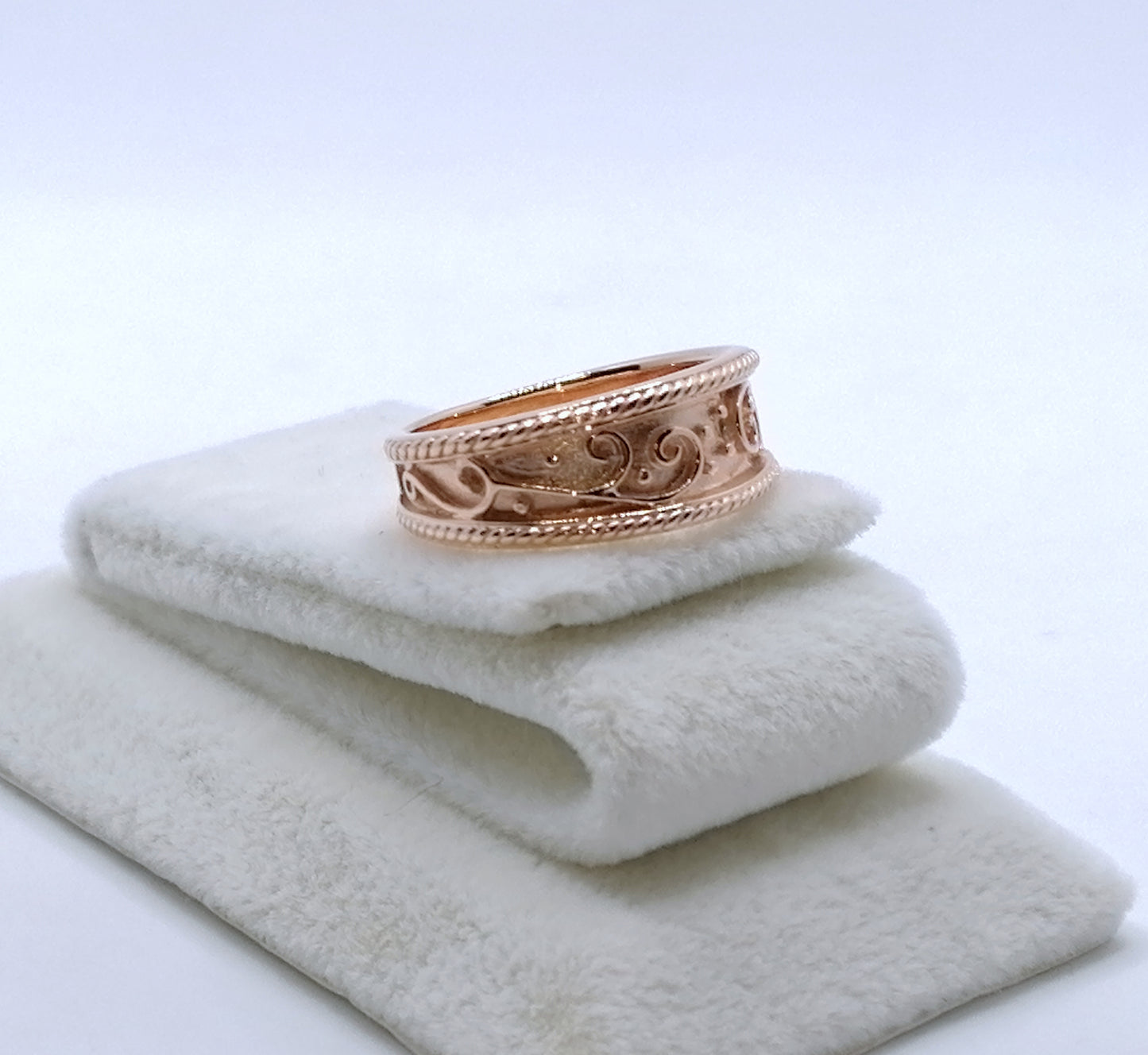 Gold Bandring 375er Rotgold Gr. 50