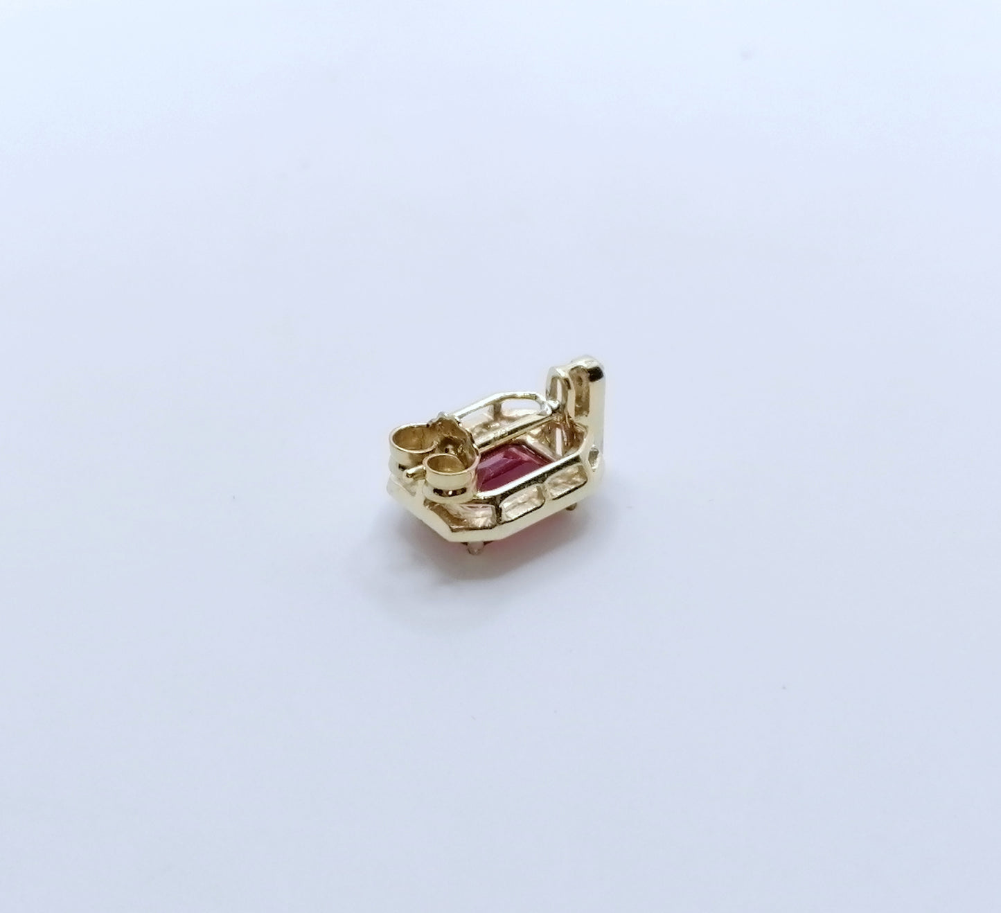 Ohrringe Gold 375er mit Spinell und Zirkonen