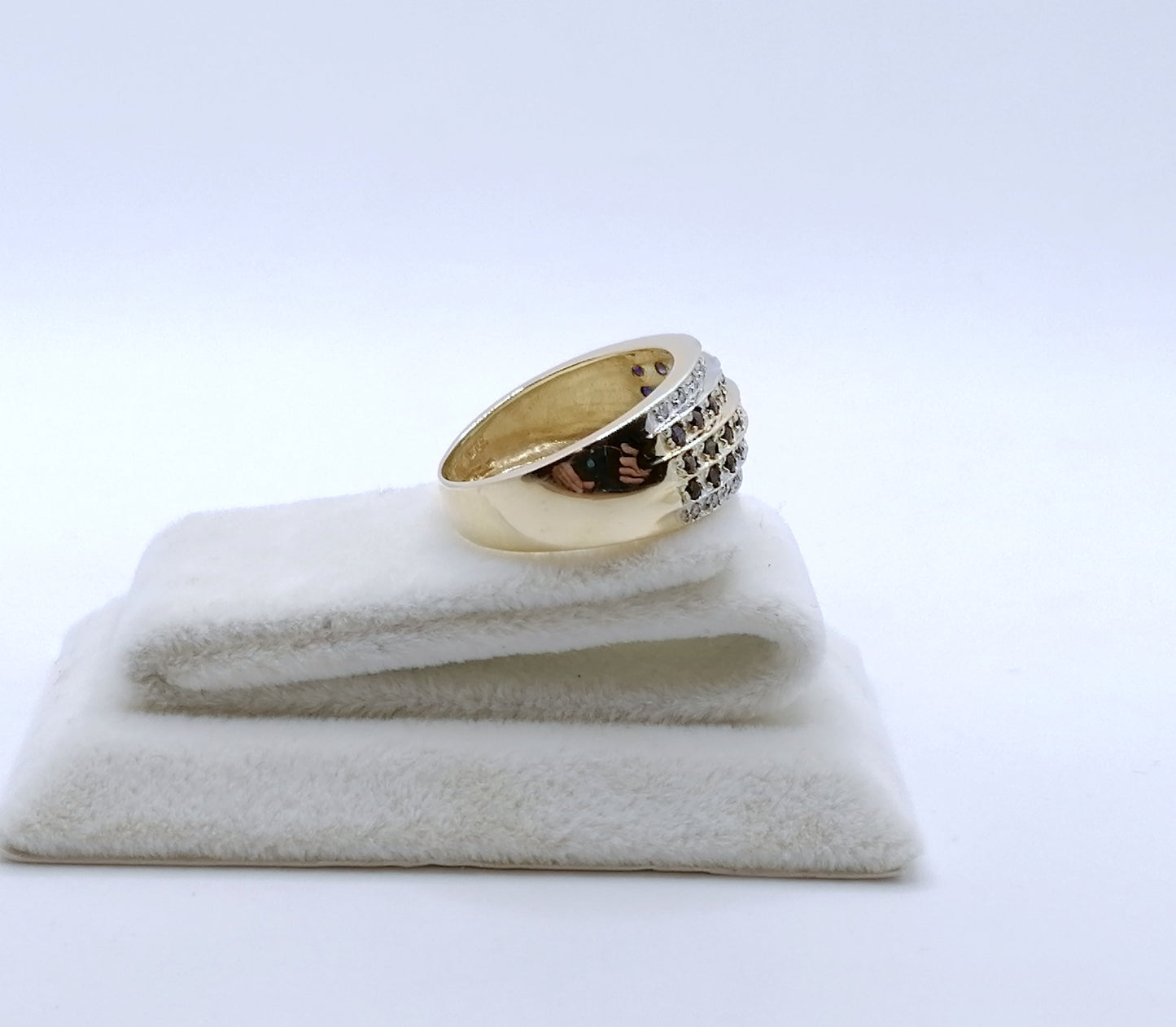 Ring Gold 585er mit Saphiren und Diamanten Gr. 57