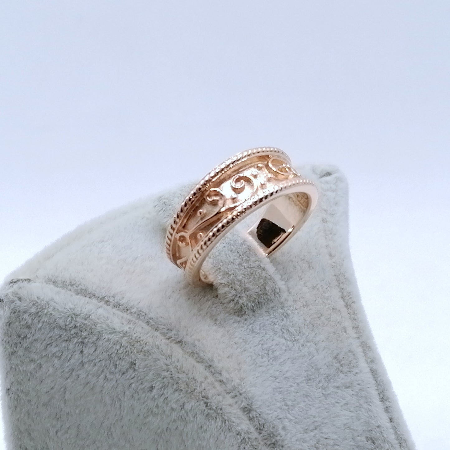 Gold Bandring 375er Rotgold Gr. 50