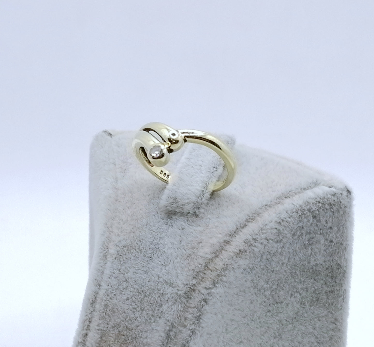 Ring Gold 585er Solitär Brillant Gr. 53