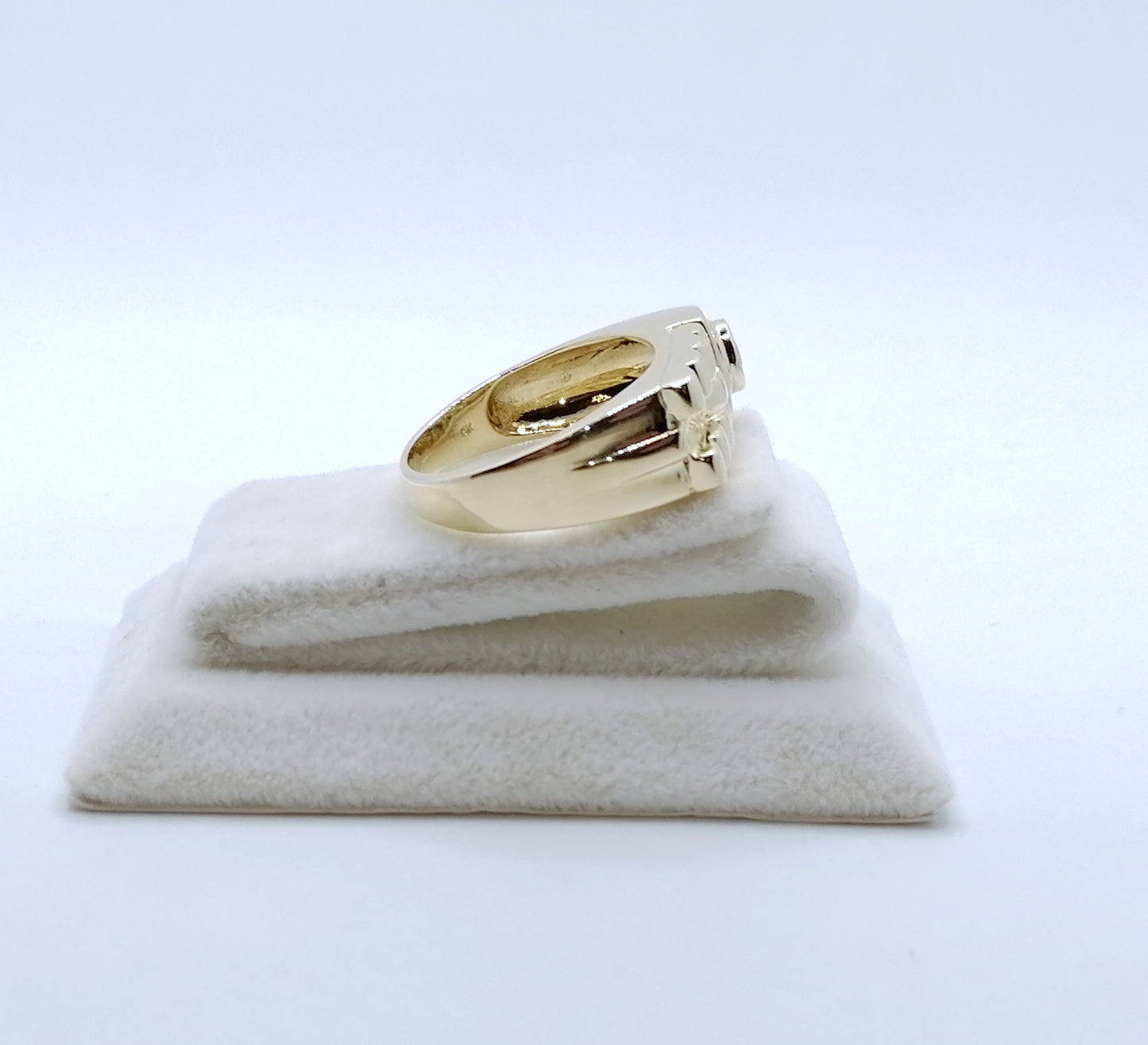Ring Gold 375er Siegelring mit Topas Gr. 63