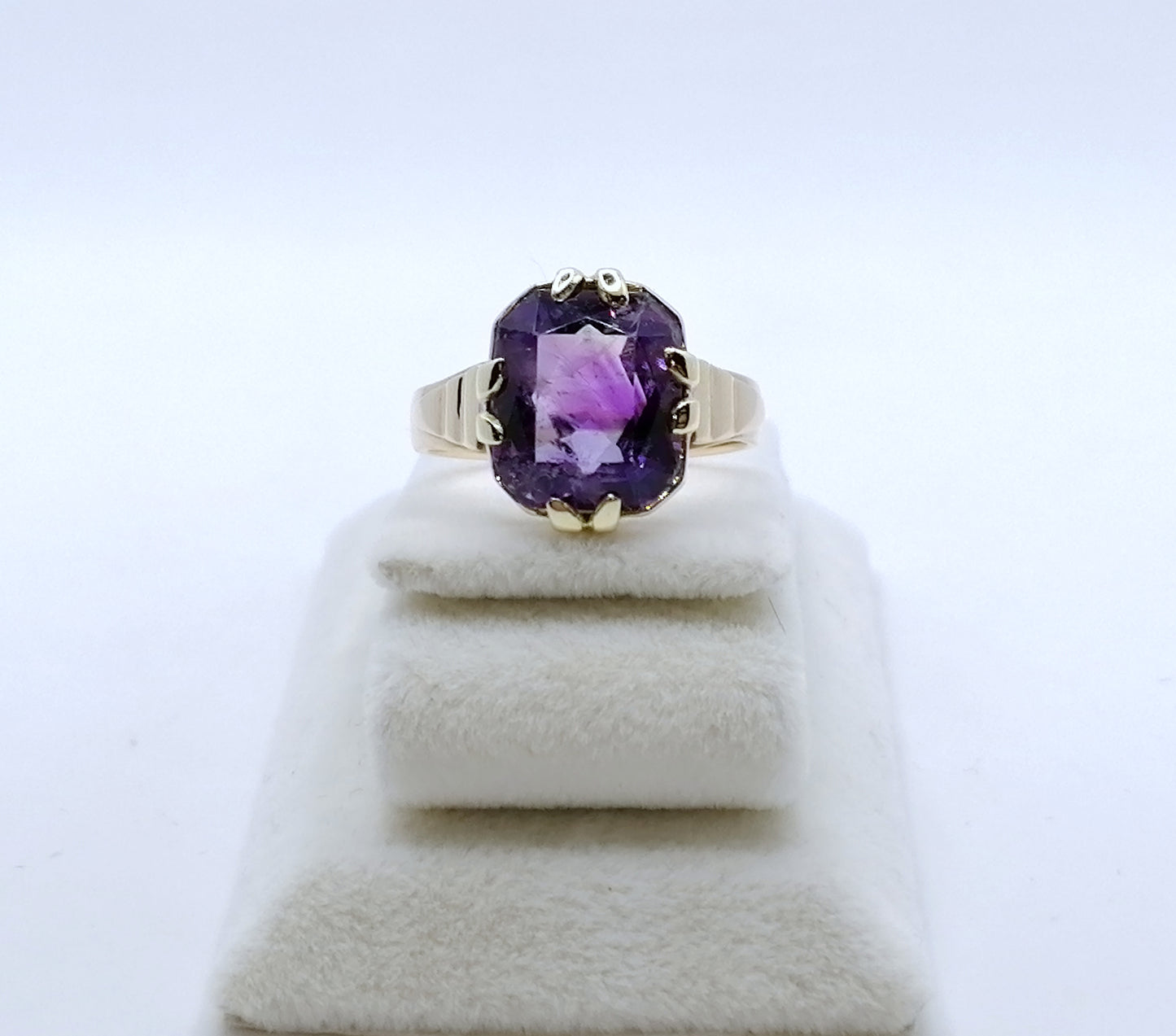 Ring Gold 585er mit Amethyst Gr. 60