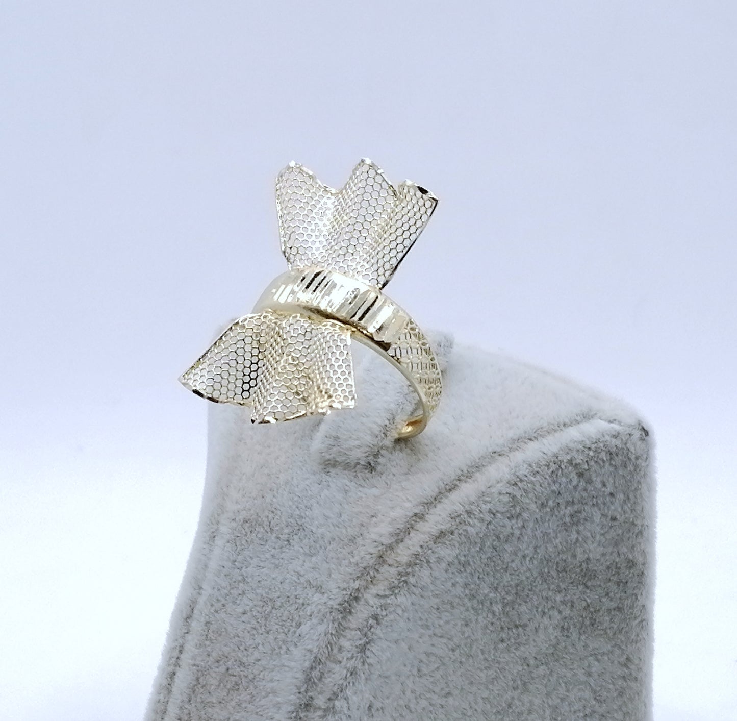 Ring Gold 585er prunkvoller Schleifenring Gr. 60