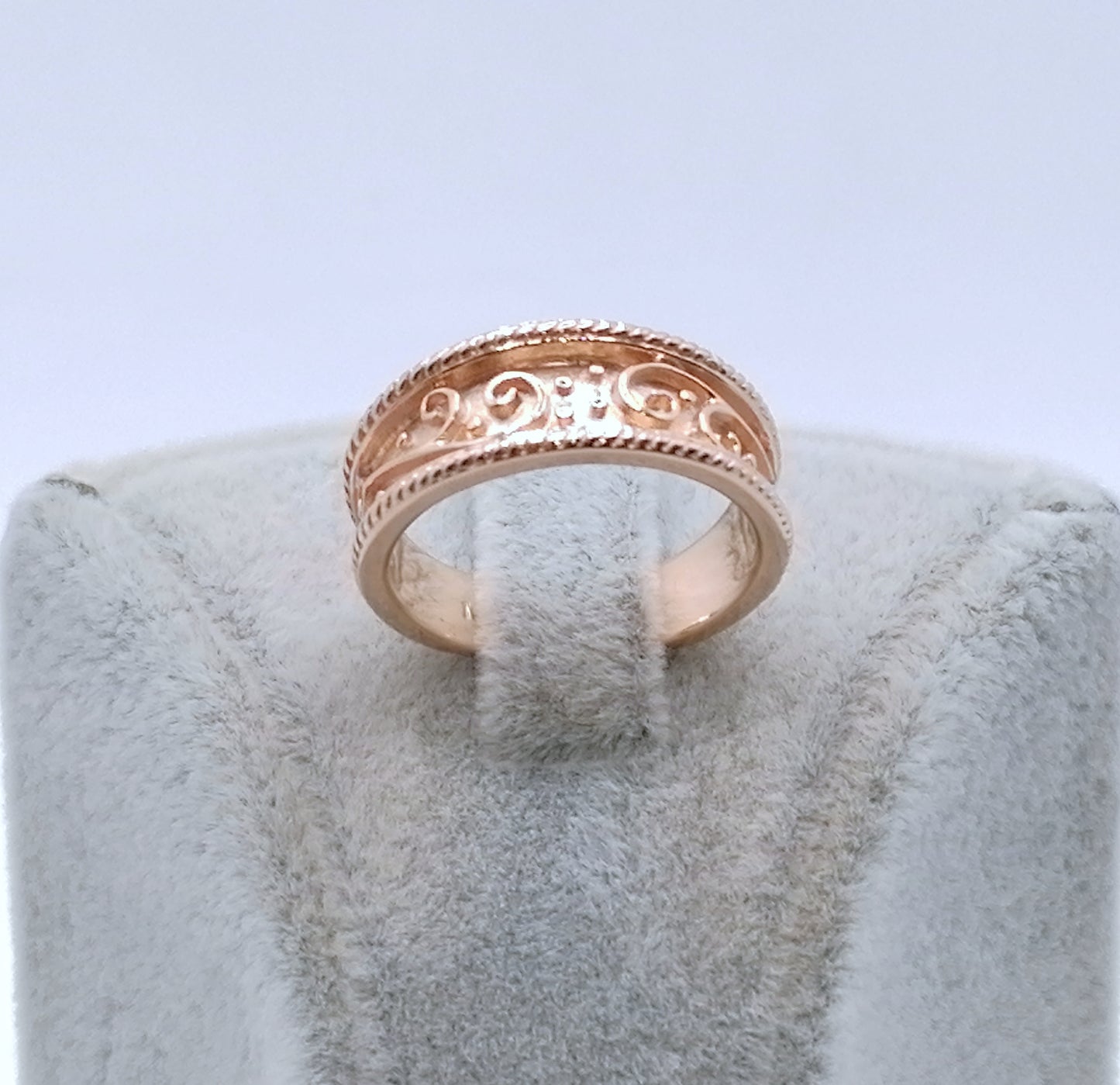 Gold Bandring 375er Rotgold Gr. 50