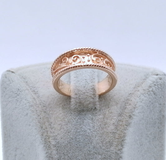 Gold Bandring 375er Rotgold Gr. 50