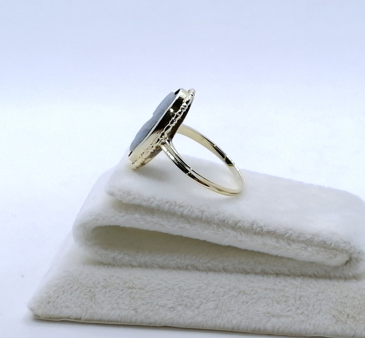 Vintage Ring 585er Gold Gemme Gr. 50