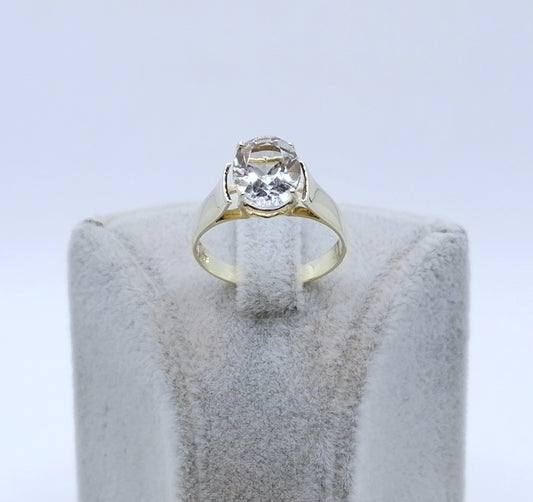 Ring Gold 333 mit Kristallquarz Gr. 57