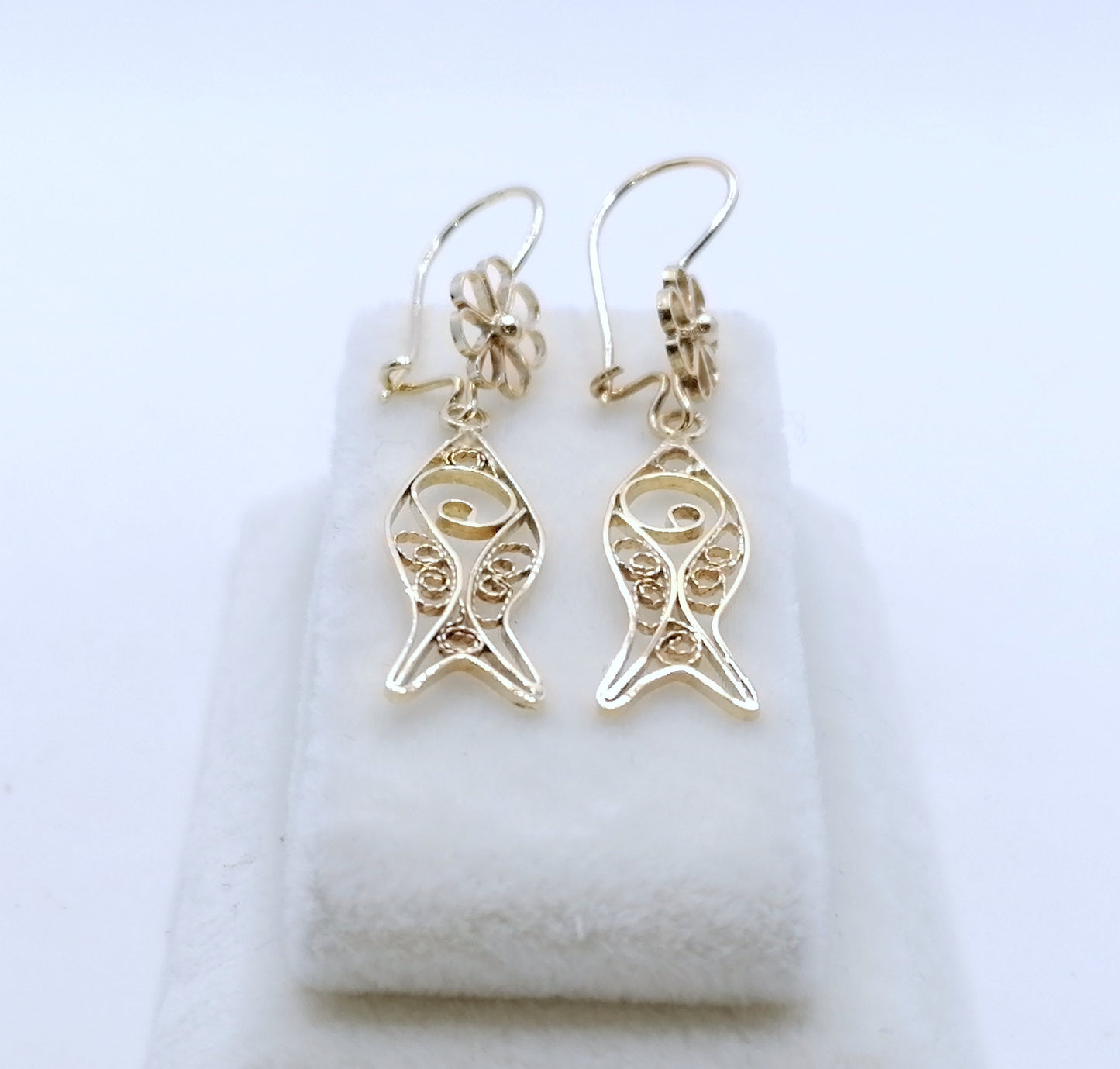 Ohrringe 585er Filigran Gelbgold