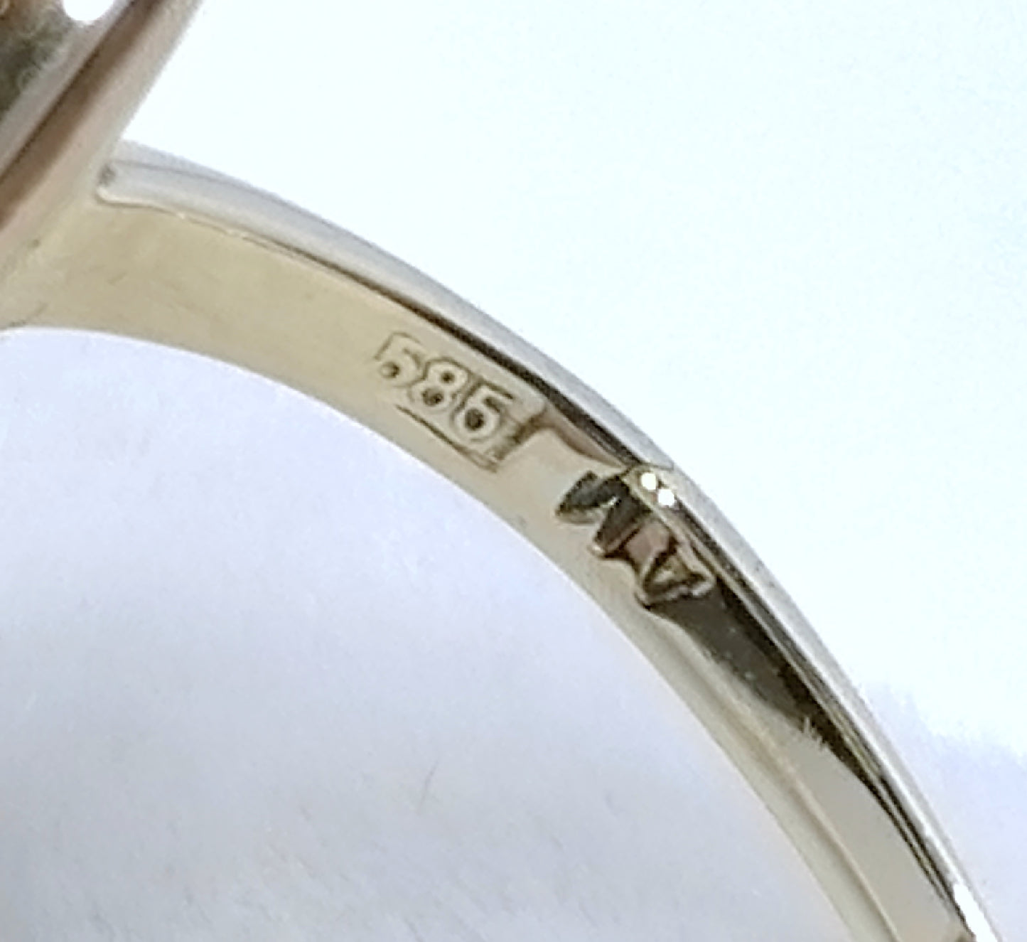 Vintage Ring 585er Gold Gemme Gr. 50