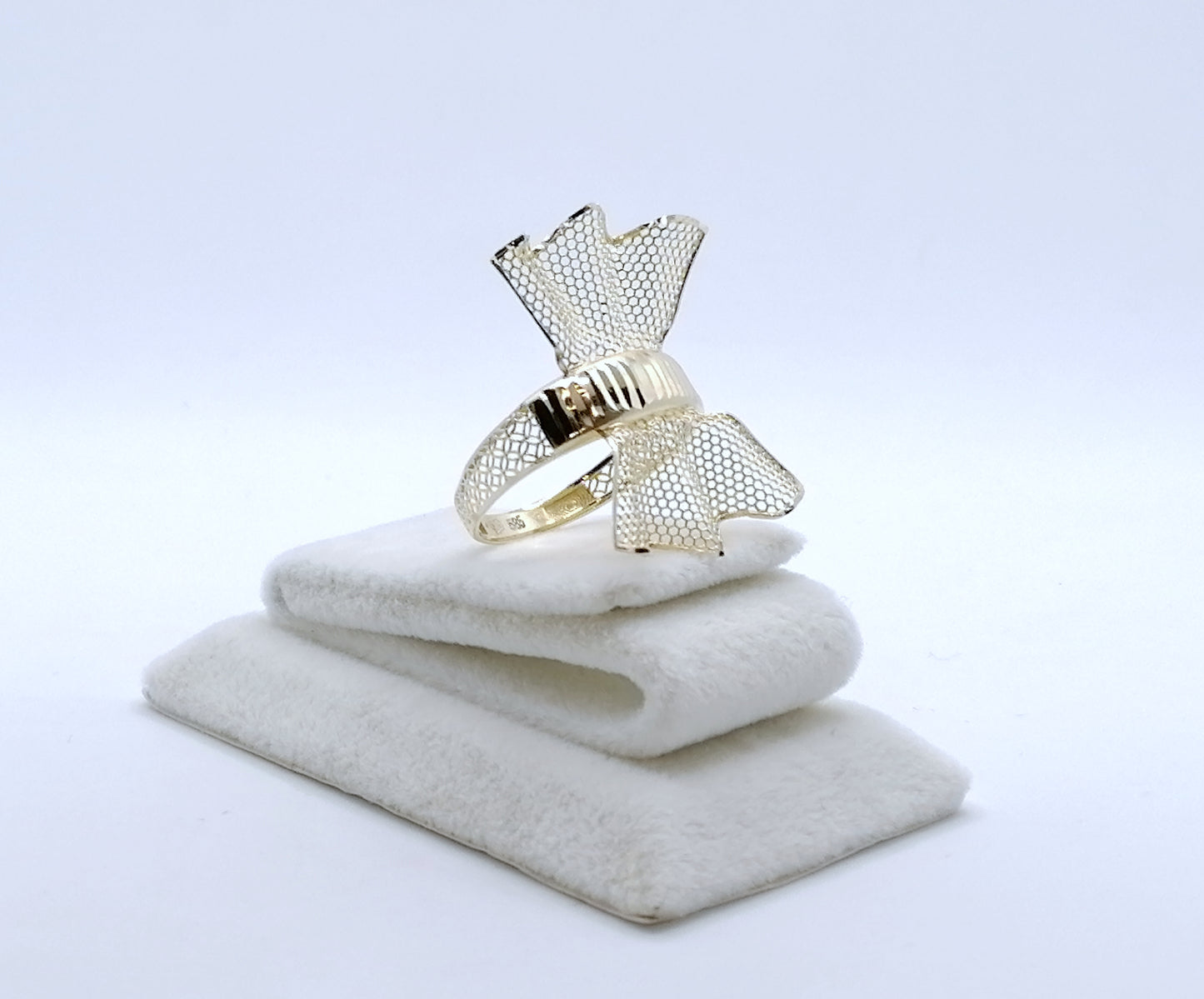 Ring Gold 585er prunkvoller Schleifenring Gr. 60