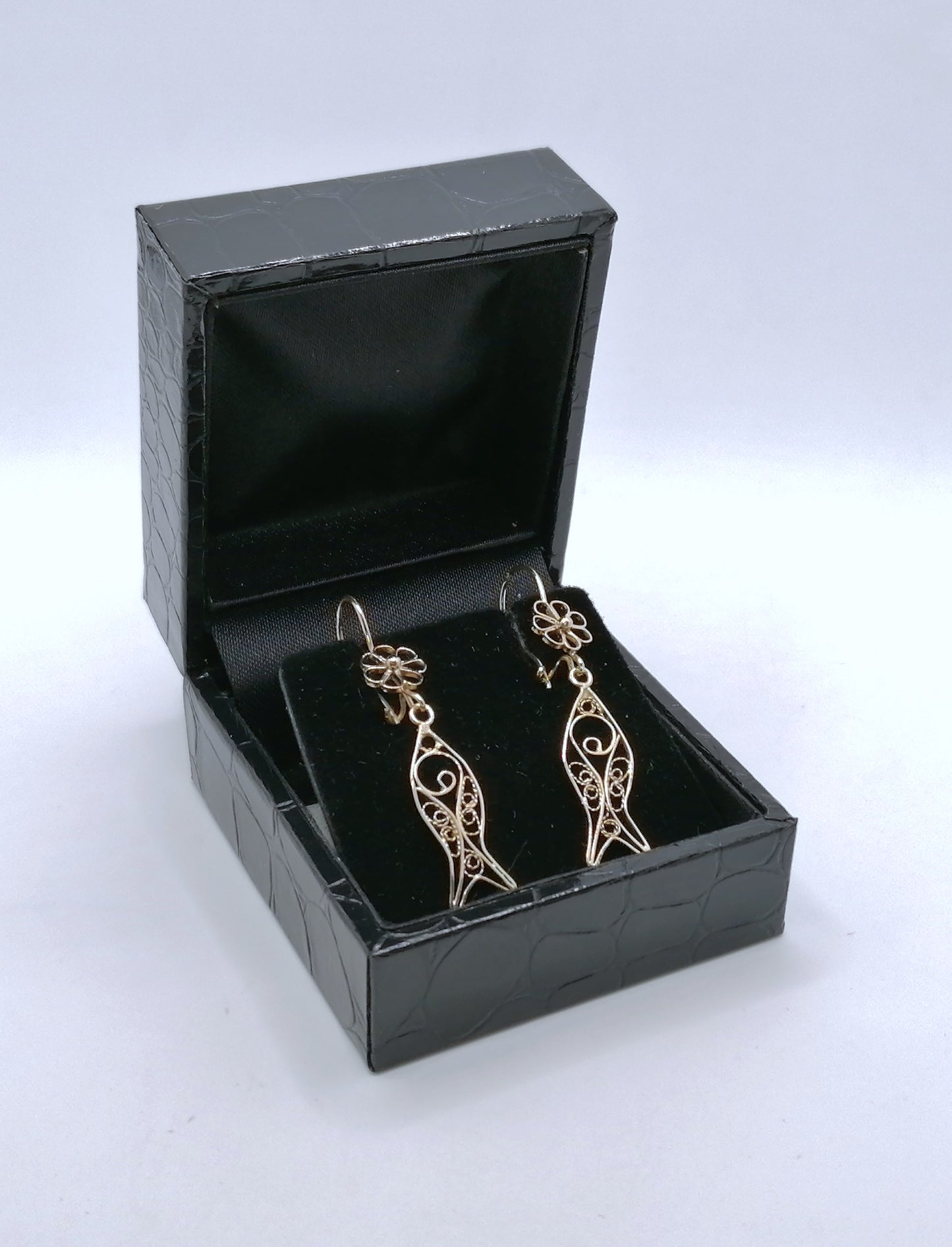 Ohrringe 585er Filigran Gelbgold