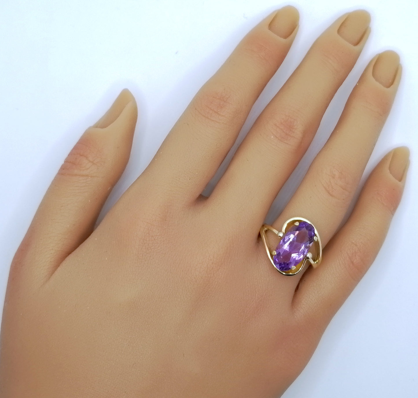 Ring Gold 585er mit Amethyst Gr. 53
