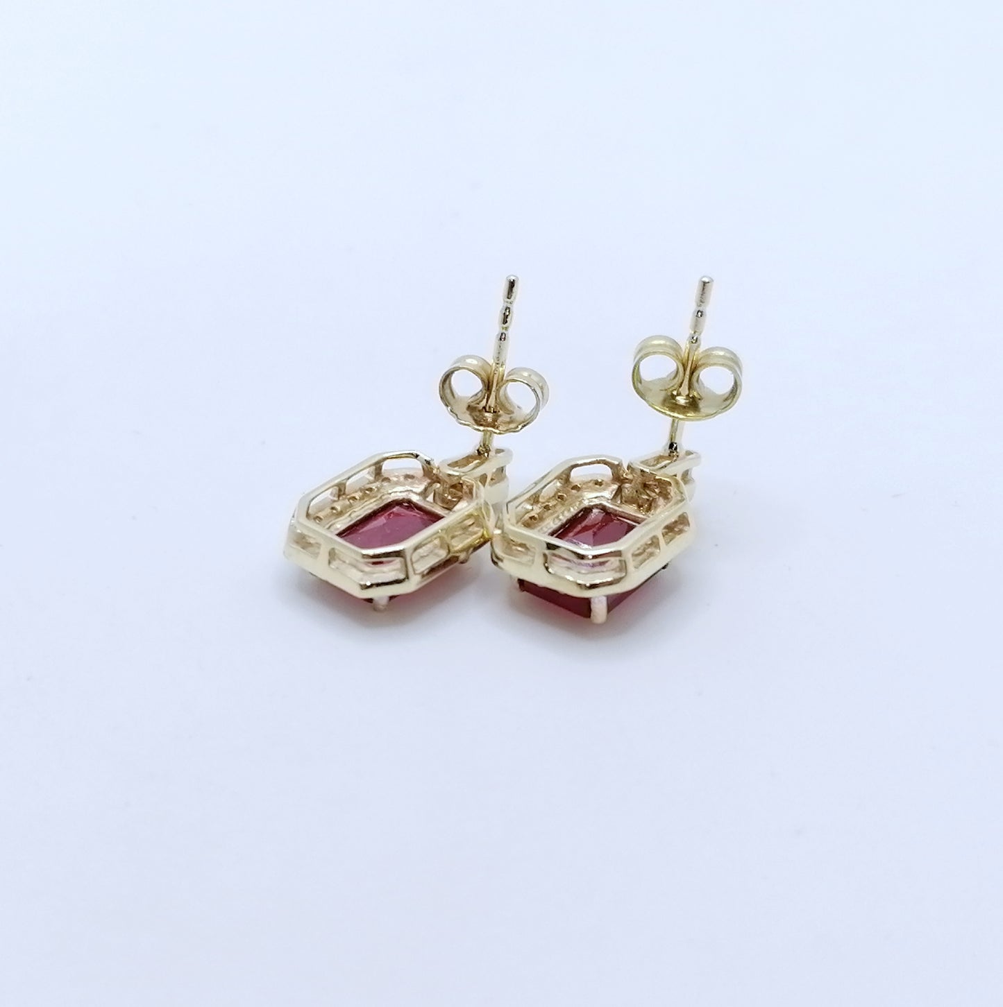 Ohrringe Gold 375er mit Spinell und Zirkonen