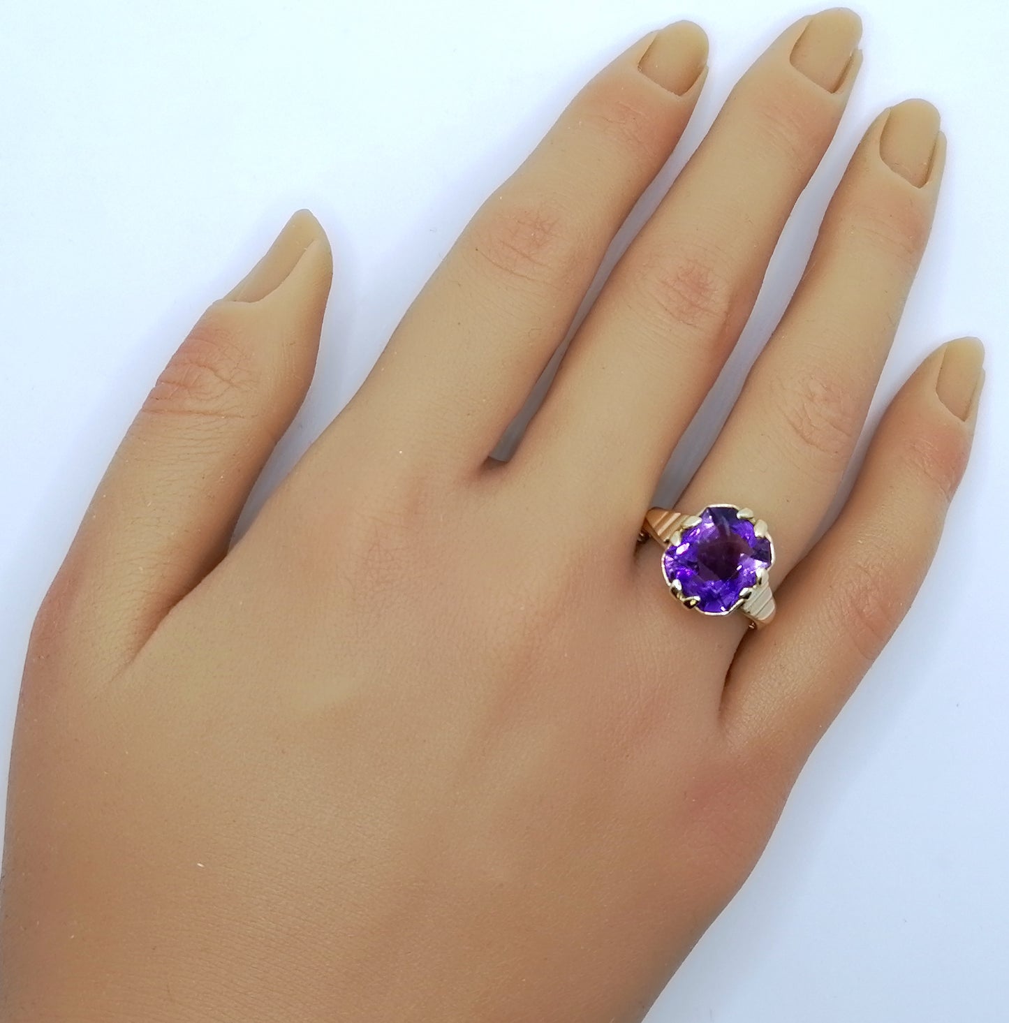 Ring Gold 585er mit Amethyst Gr. 60
