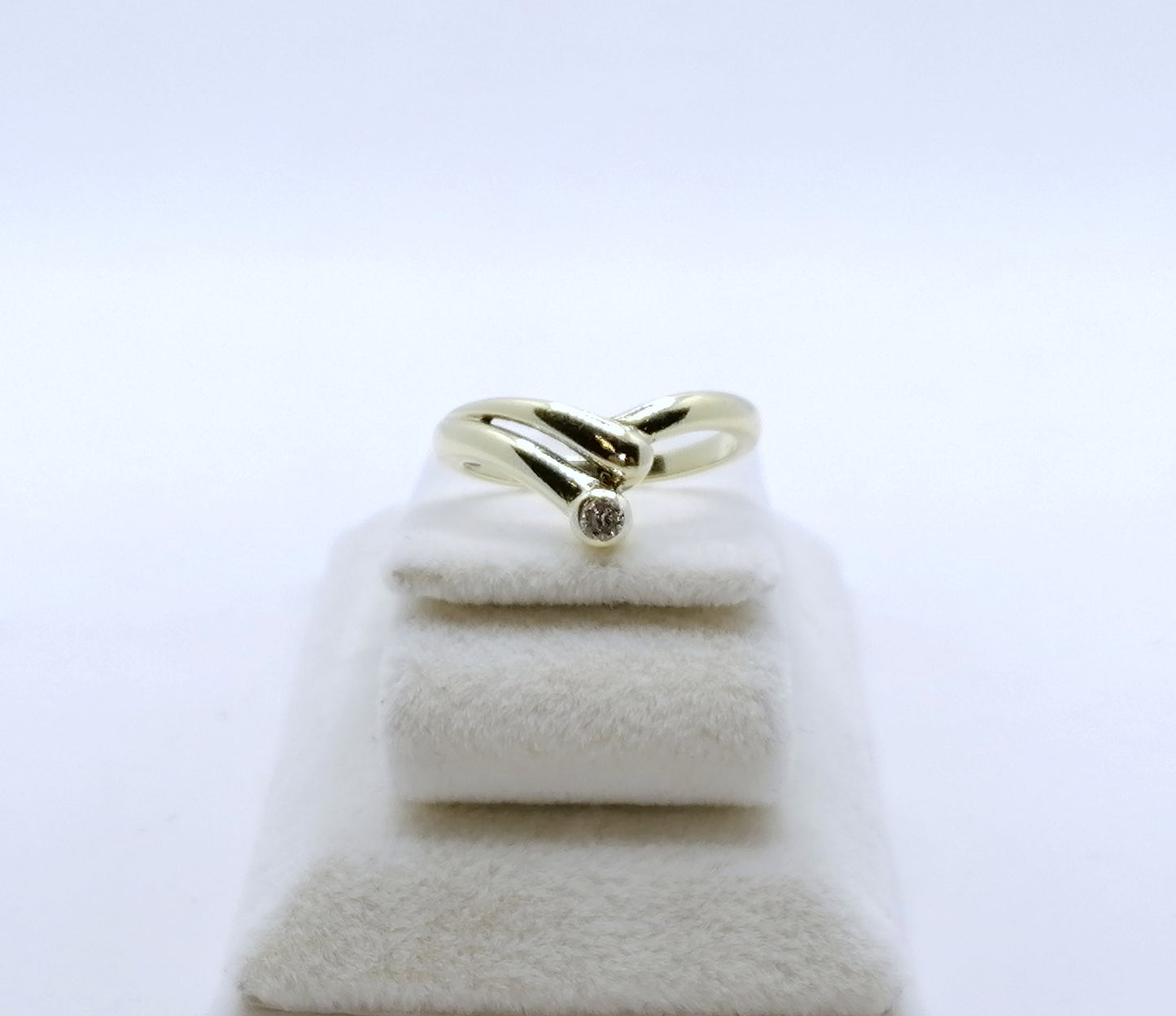Ring Gold 585er Solitär Brillant Gr. 53