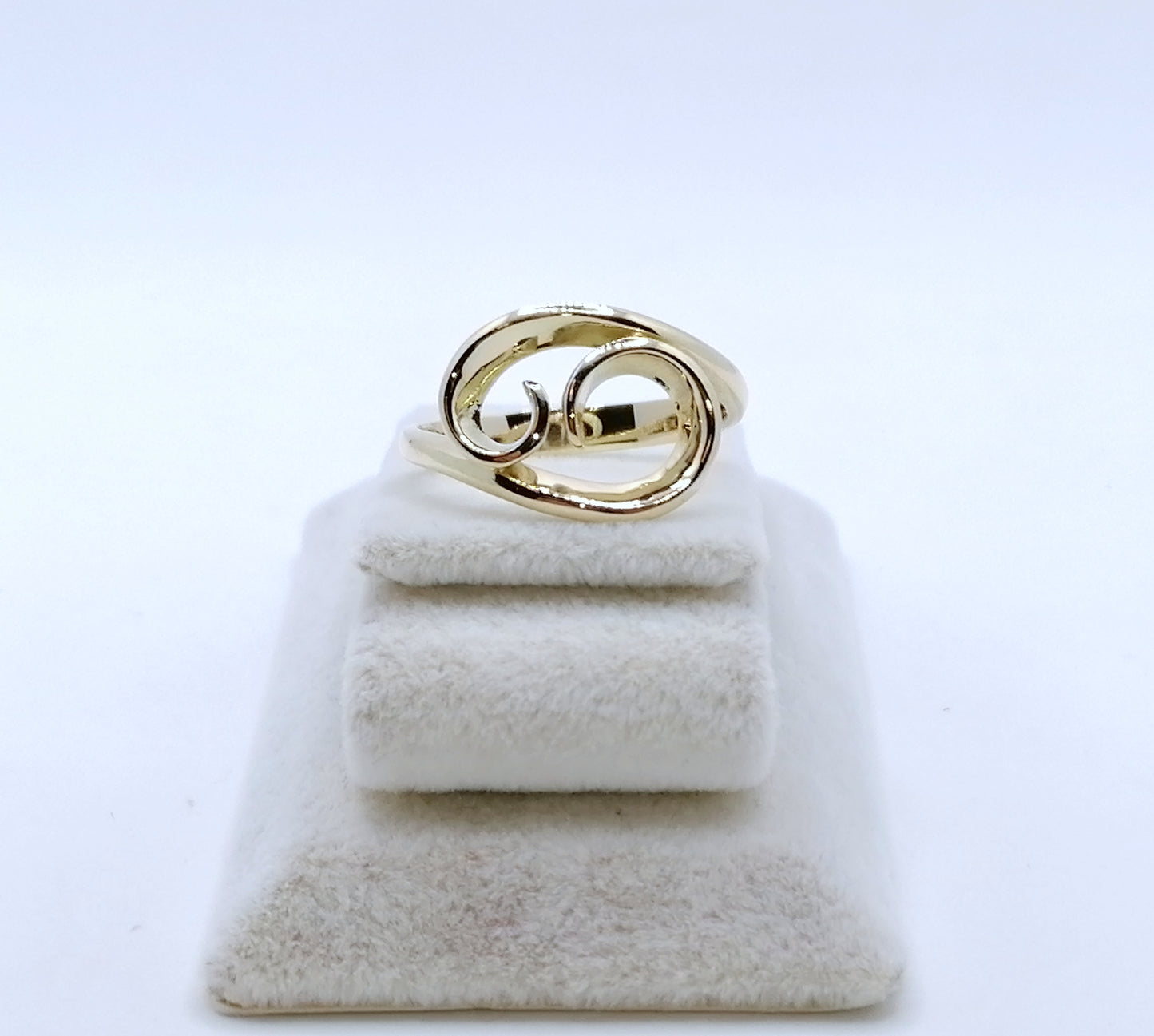 Ring Gold 585er Wellenring Gr. 57