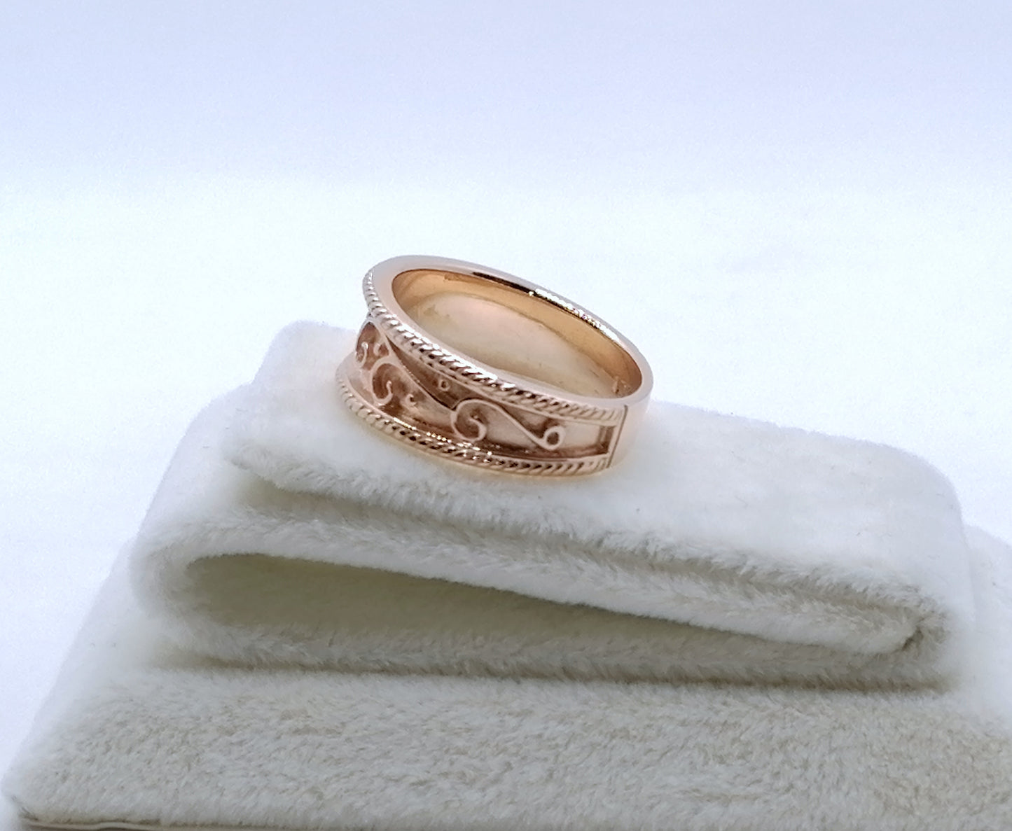 Gold Bandring 375er Rotgold Gr. 50