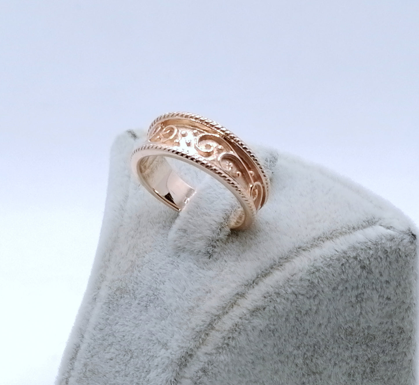 Gold Bandring 375er Rotgold Gr. 50