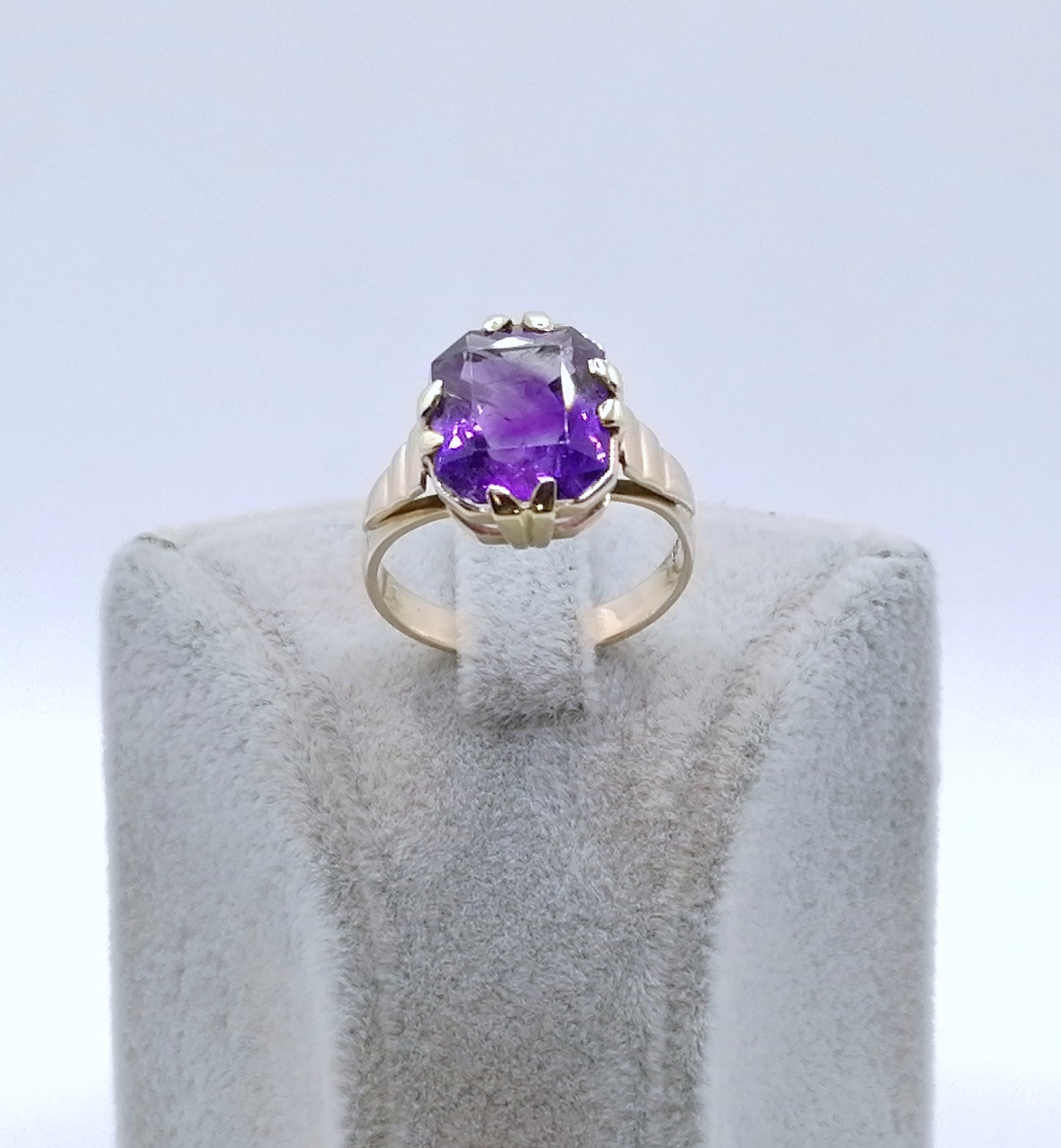 Ring Gold 585er mit Amethyst Gr. 60
