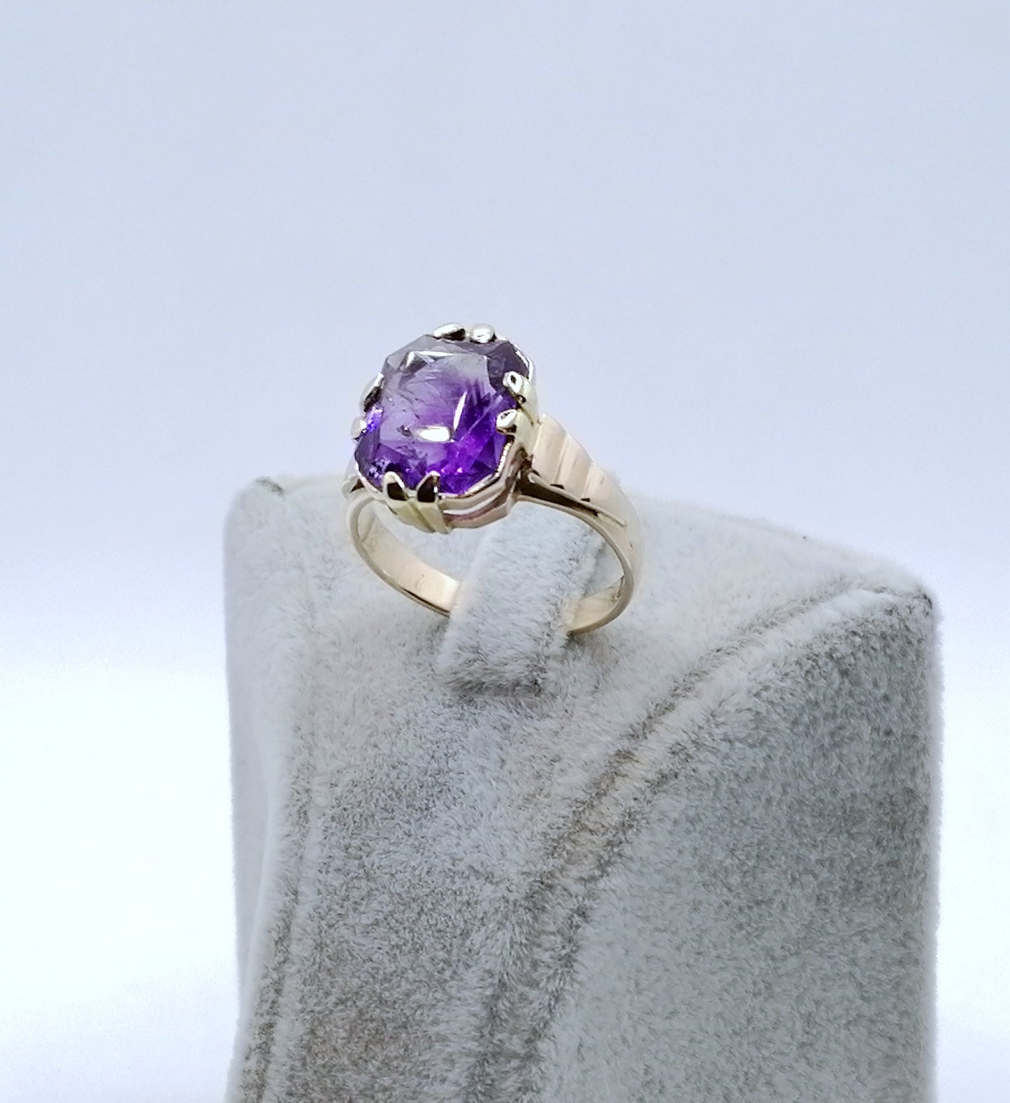 Ring Gold 585er mit Amethyst Gr. 60