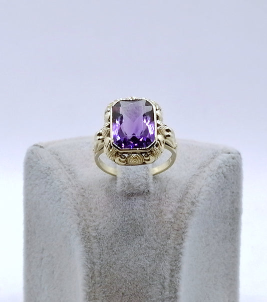 Ring Gold 585er mit Amethyst Gr. 53