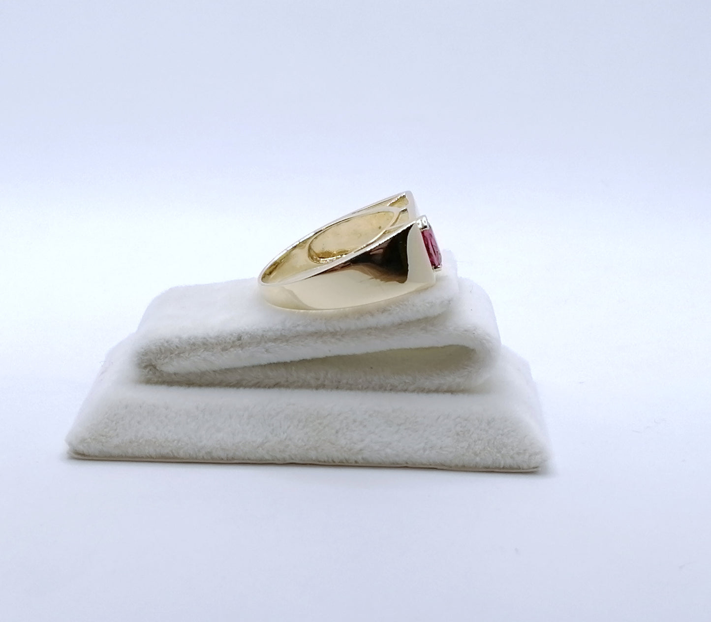 Ring Gold 375er mit Tourmalin Siegelring Gr. 63