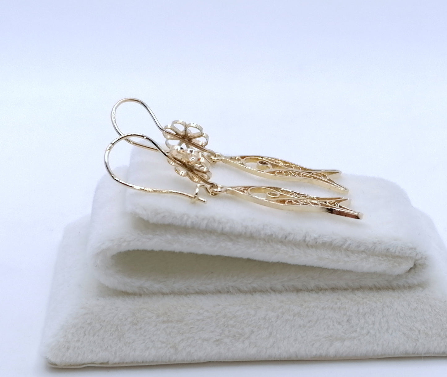 Ohrringe 585er Filigran Gelbgold