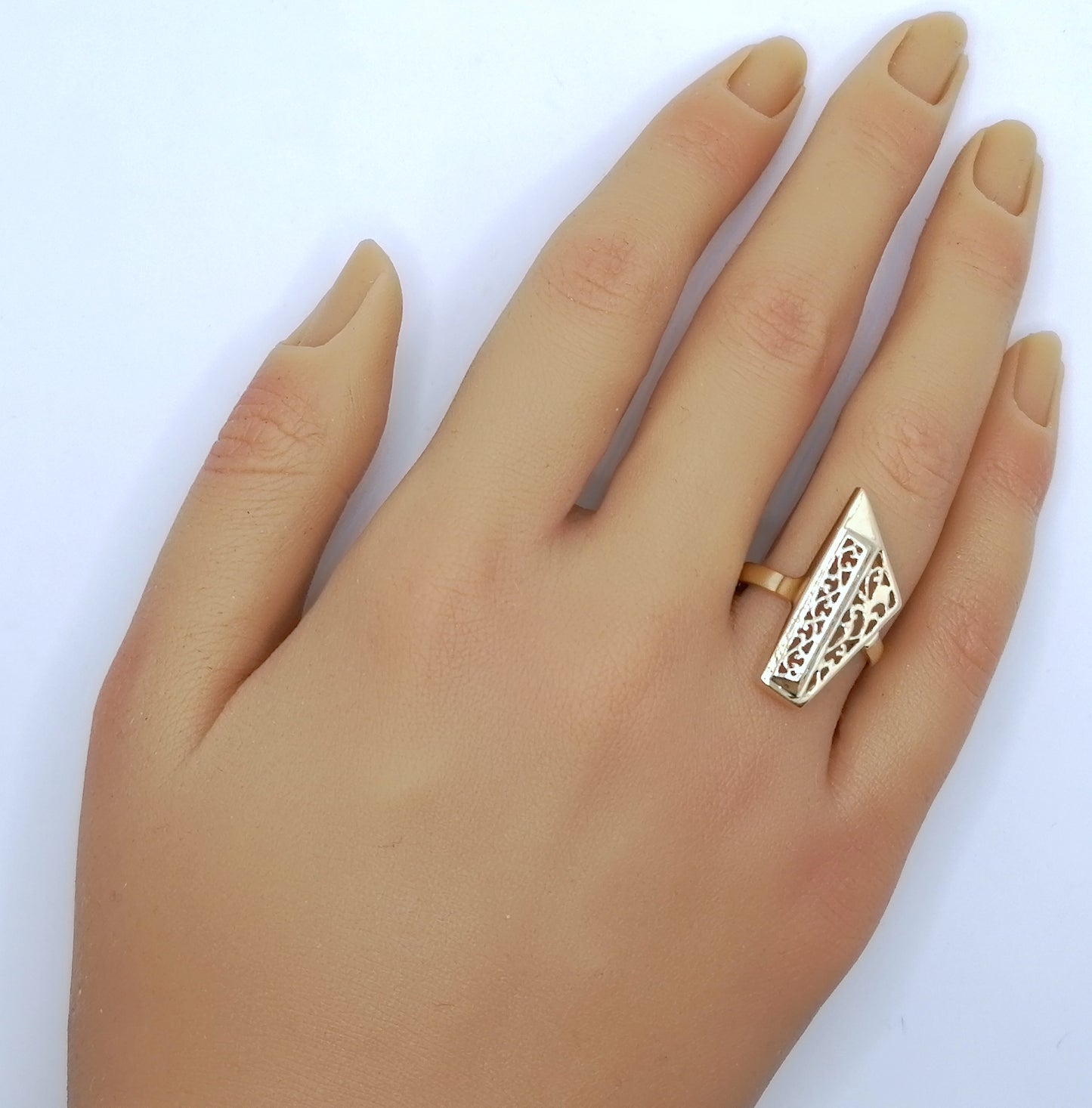Ring Gold 585er prunkvoll Gr. 57