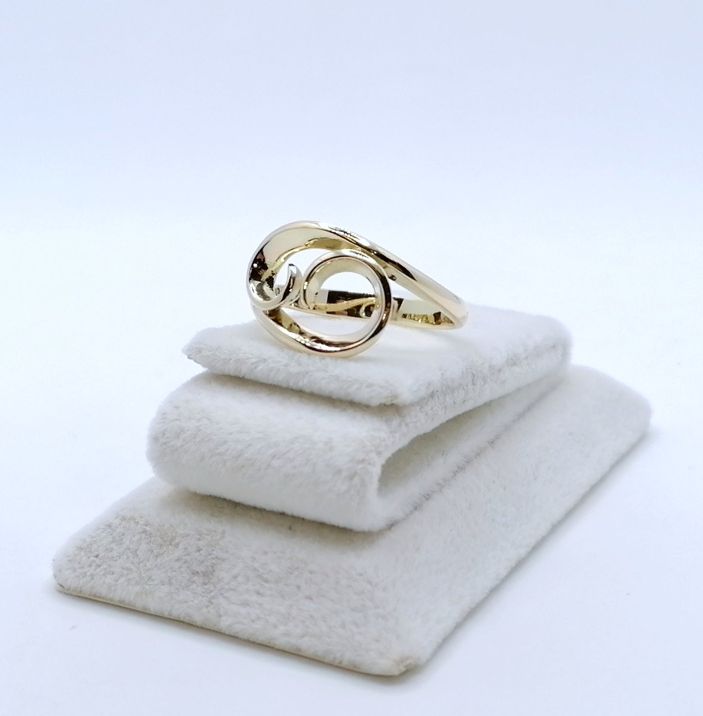 Ring Gold 585er Wellenring Gr. 57