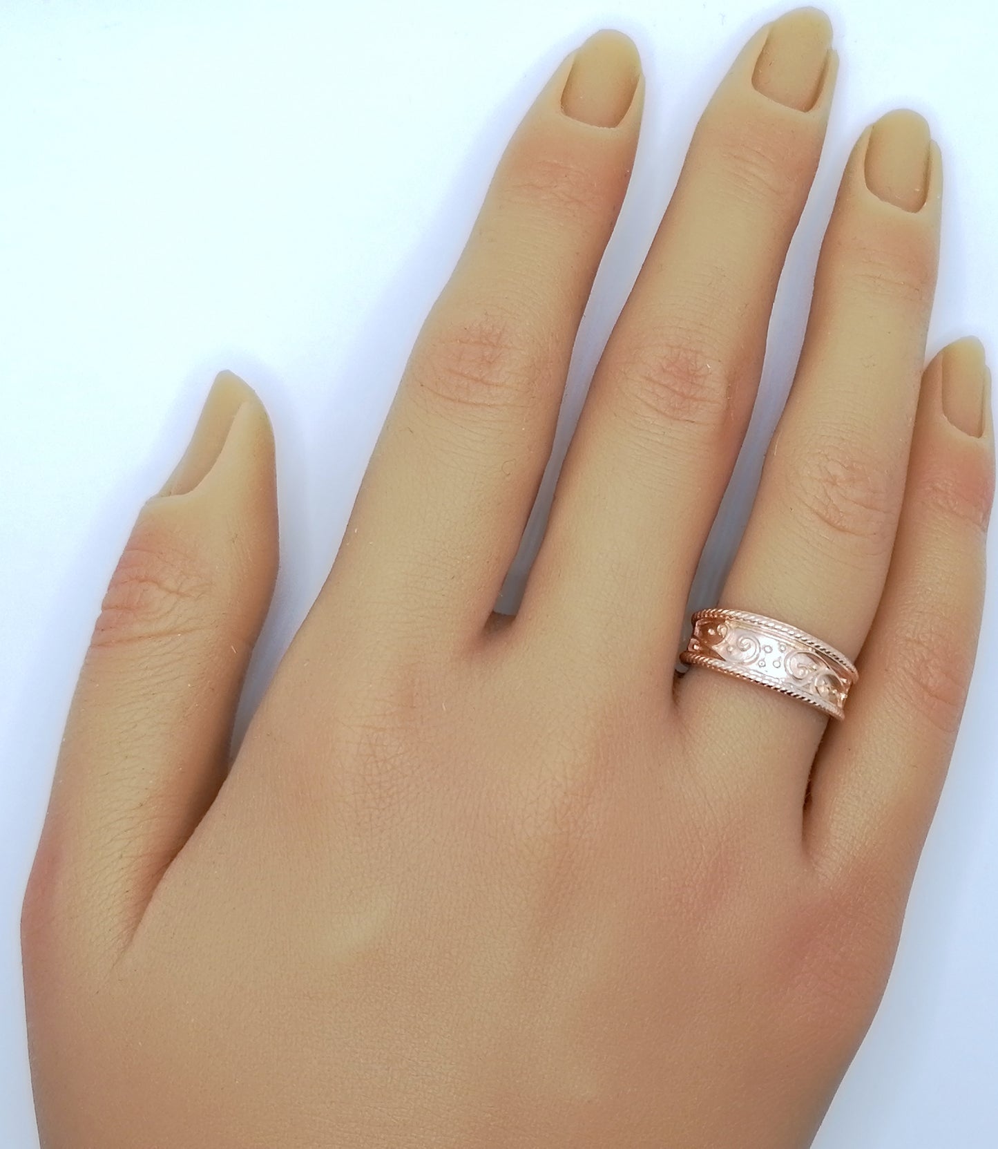 Gold Bandring 375er Rotgold Gr. 50