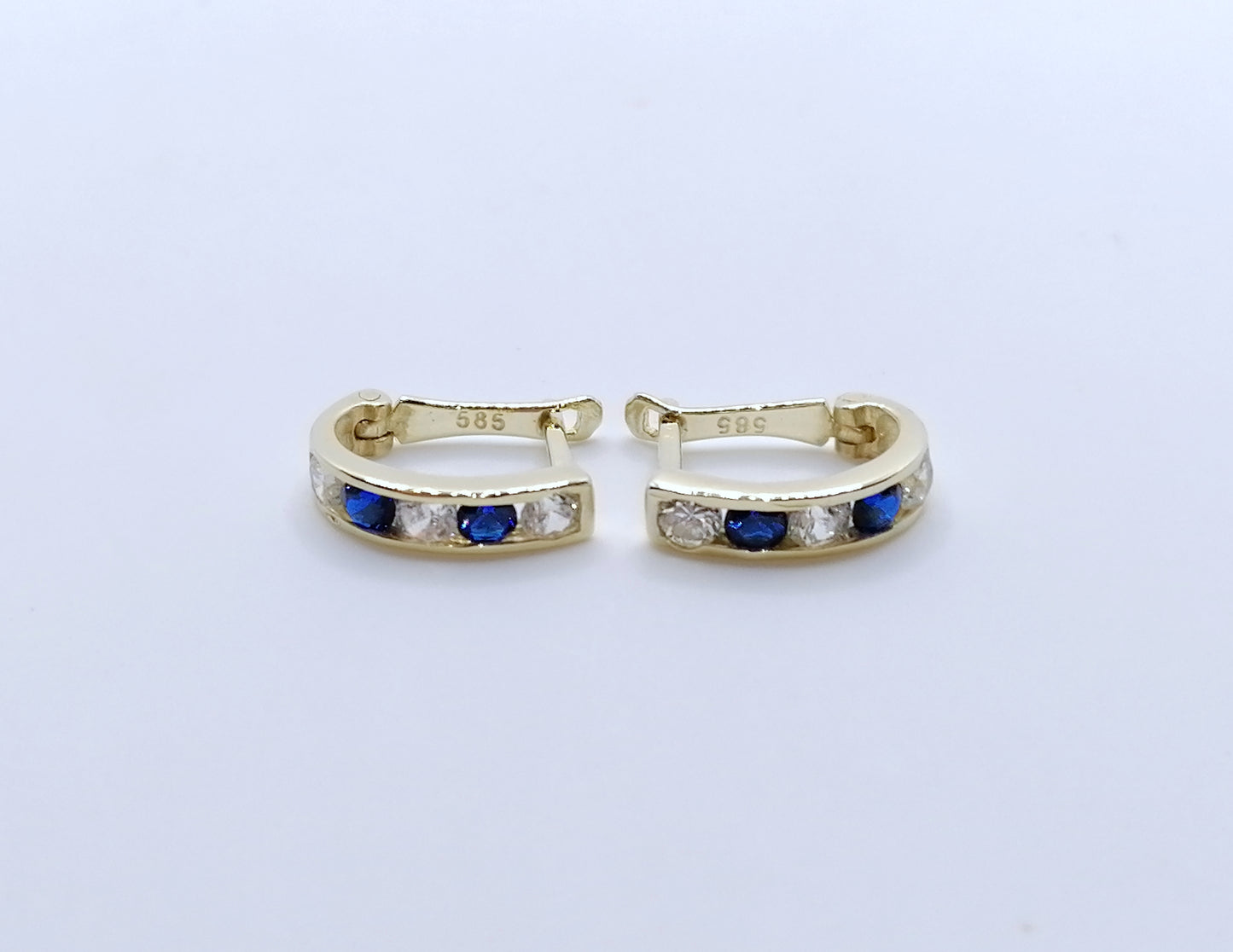 Ohrringe Gold 585er mit Zirkonia Gelbgold