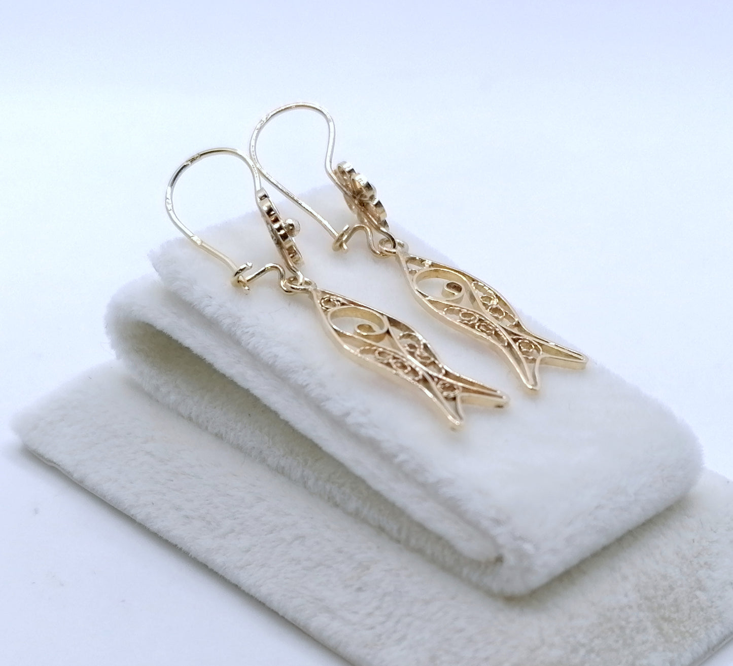 Ohrringe 585er Filigran Gelbgold