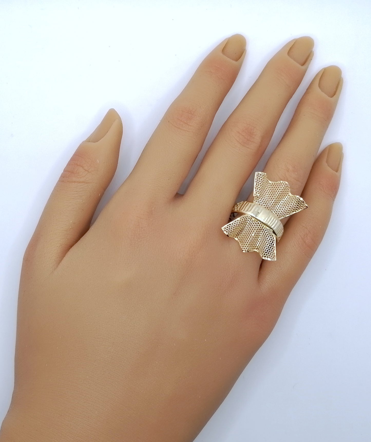 Ring Gold 585er prunkvoller Schleifenring Gr. 60