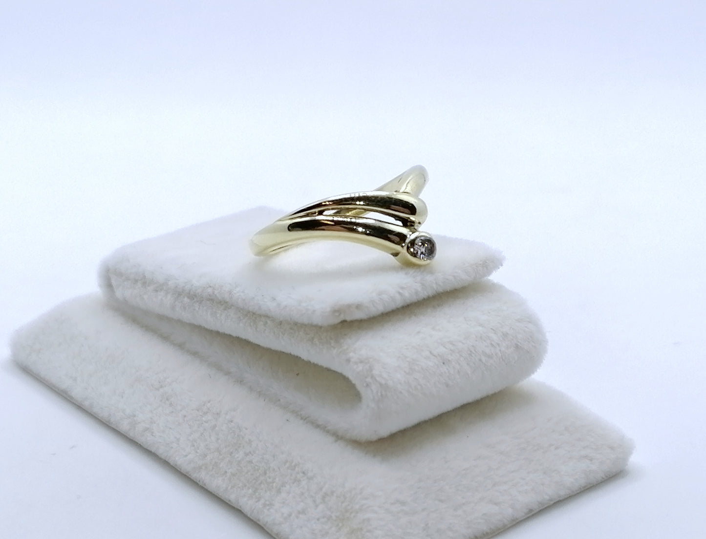Ring Gold 585er Solitär Brillant Gr. 53