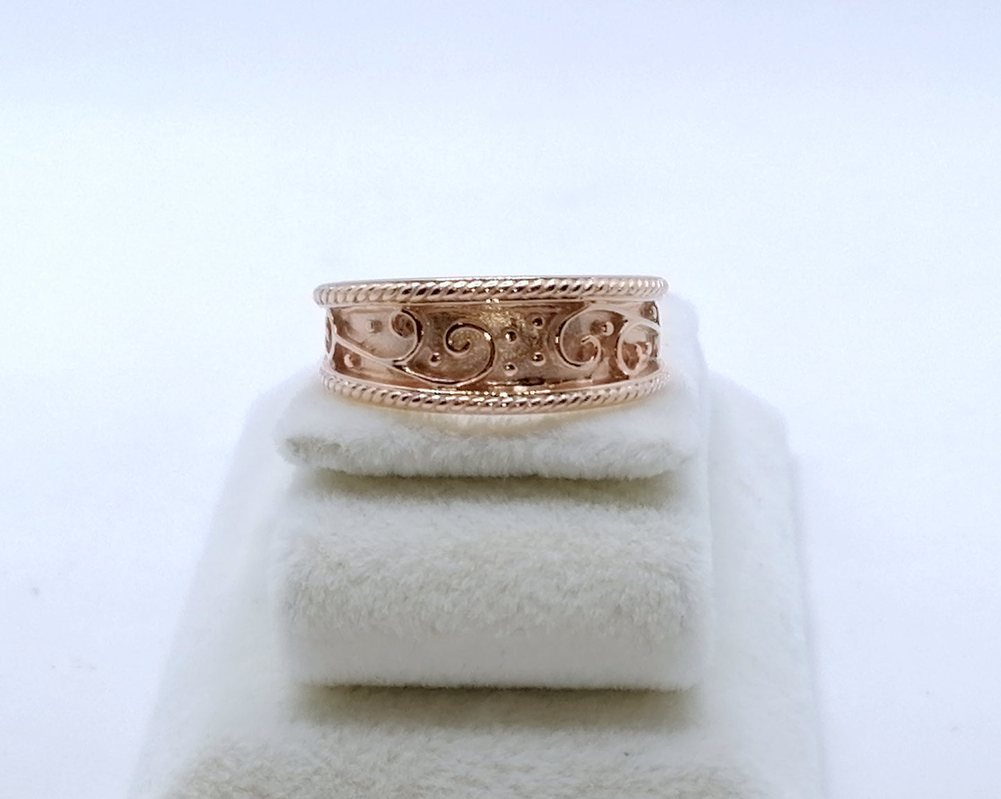 Gold Bandring 375er Rotgold Gr. 50
