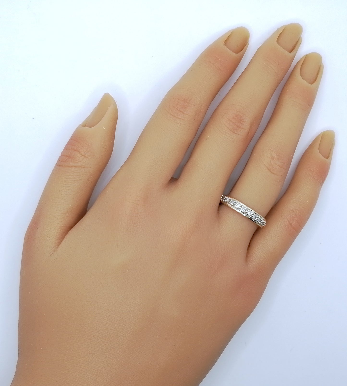 Ring Gold 375er mit Diamantsplitter Gr. 53