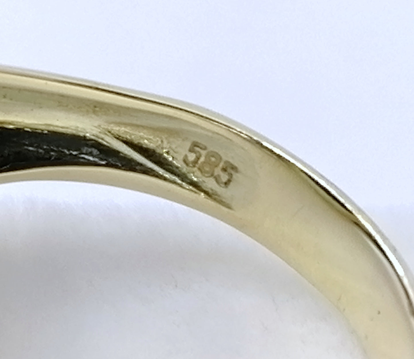 Ring Gold 585er mit Onyx Stein Gr. 53