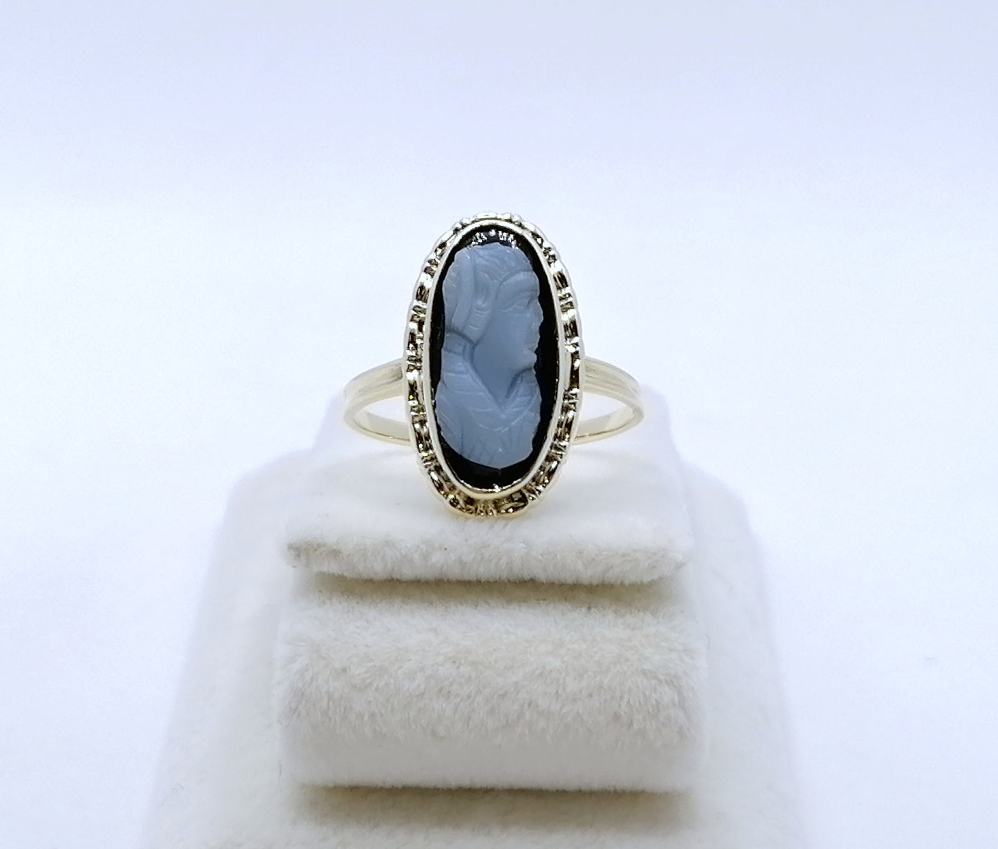 Vintage Ring 585er Gold Gemme Gr. 50