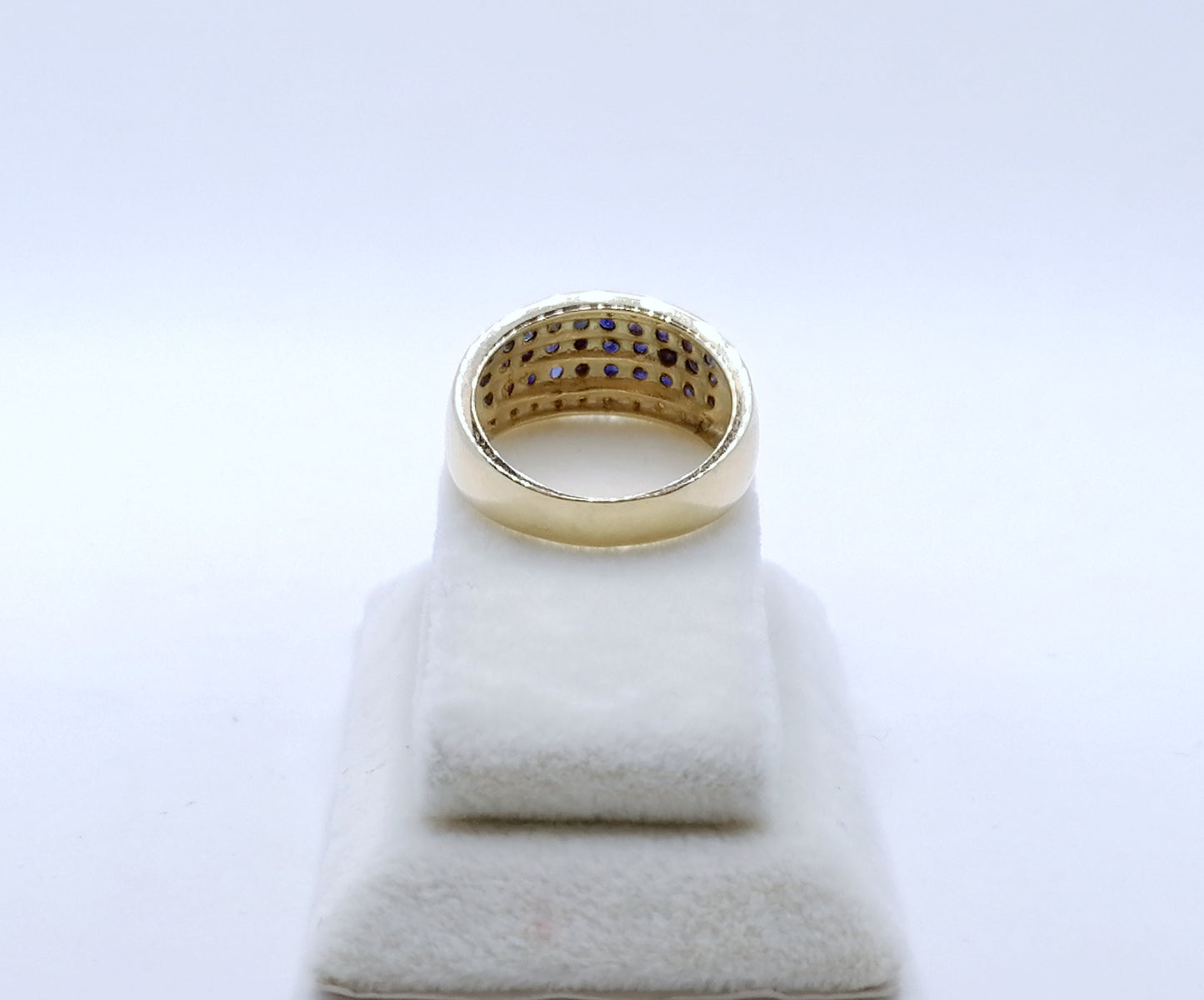 Ring Gold 585er mit Saphiren und Diamanten Gr. 57