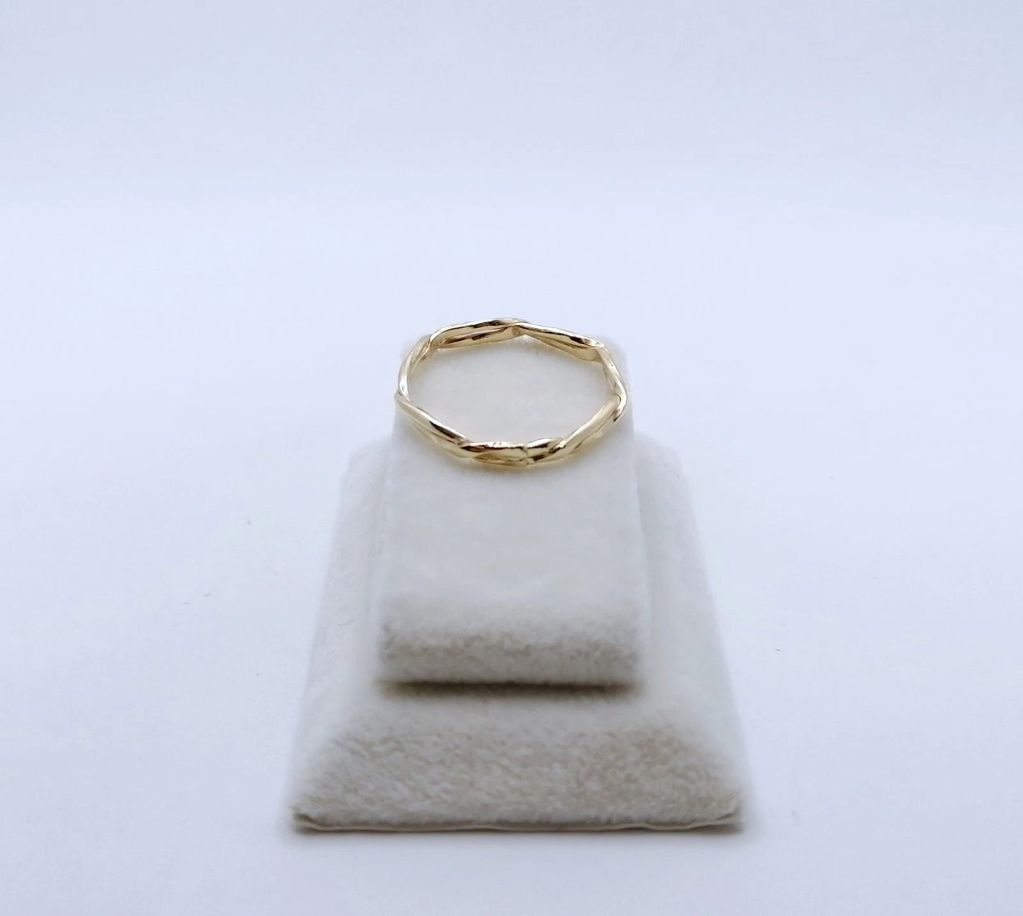 Gold Seilring Kordelring, 585er Goldring Damenring Bandring