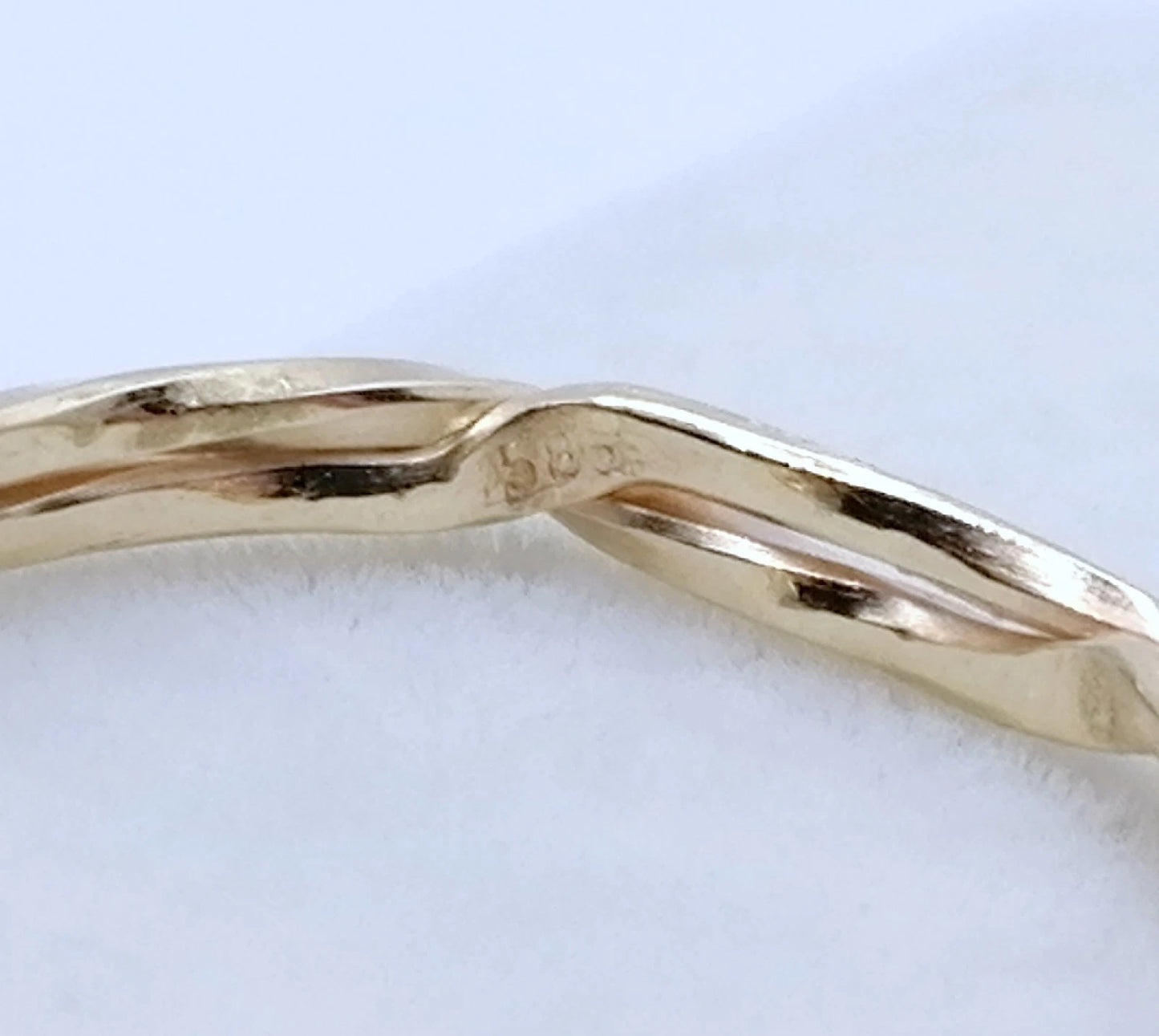 Gold Seilring Kordelring, 585er Goldring Damenring Bandring