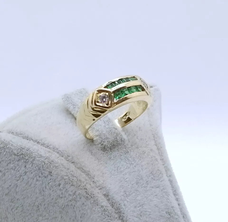 Ring Gold 750er mit Zirkonia Vintage
