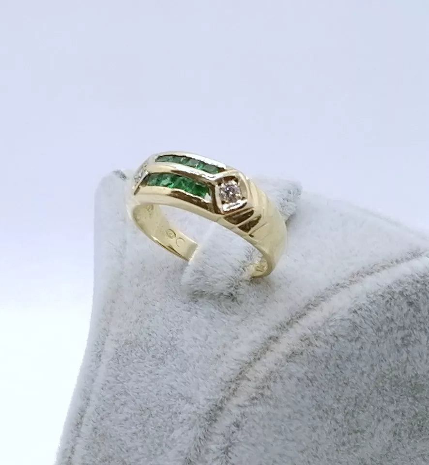 Ring Gold 750er mit Zirkonia Vintage