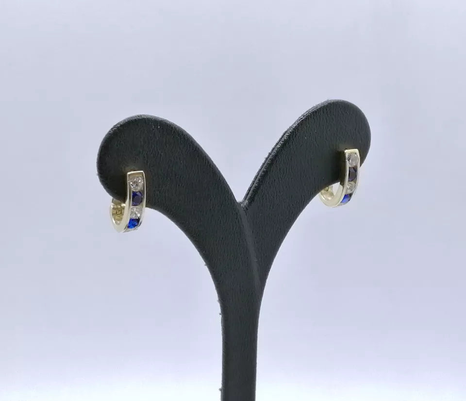Ohrringe Gold 585er mit Zirkonia Gelbgold