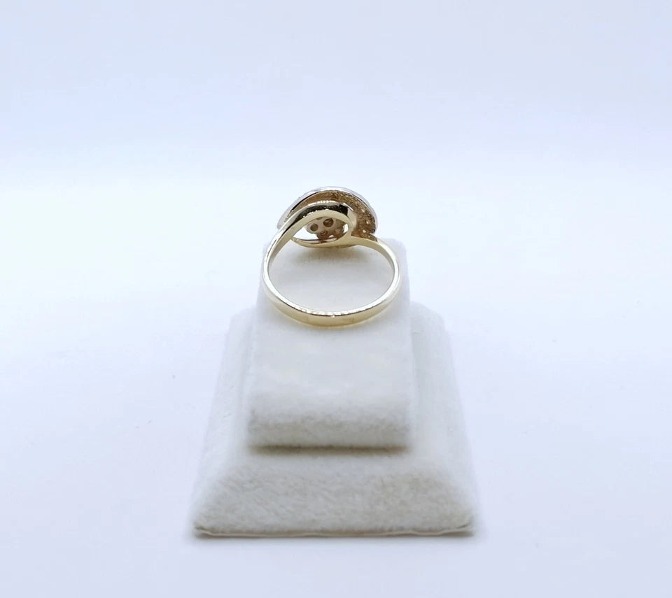 Ring Gold 585er mit funkelnden Brillanten Gr. 58