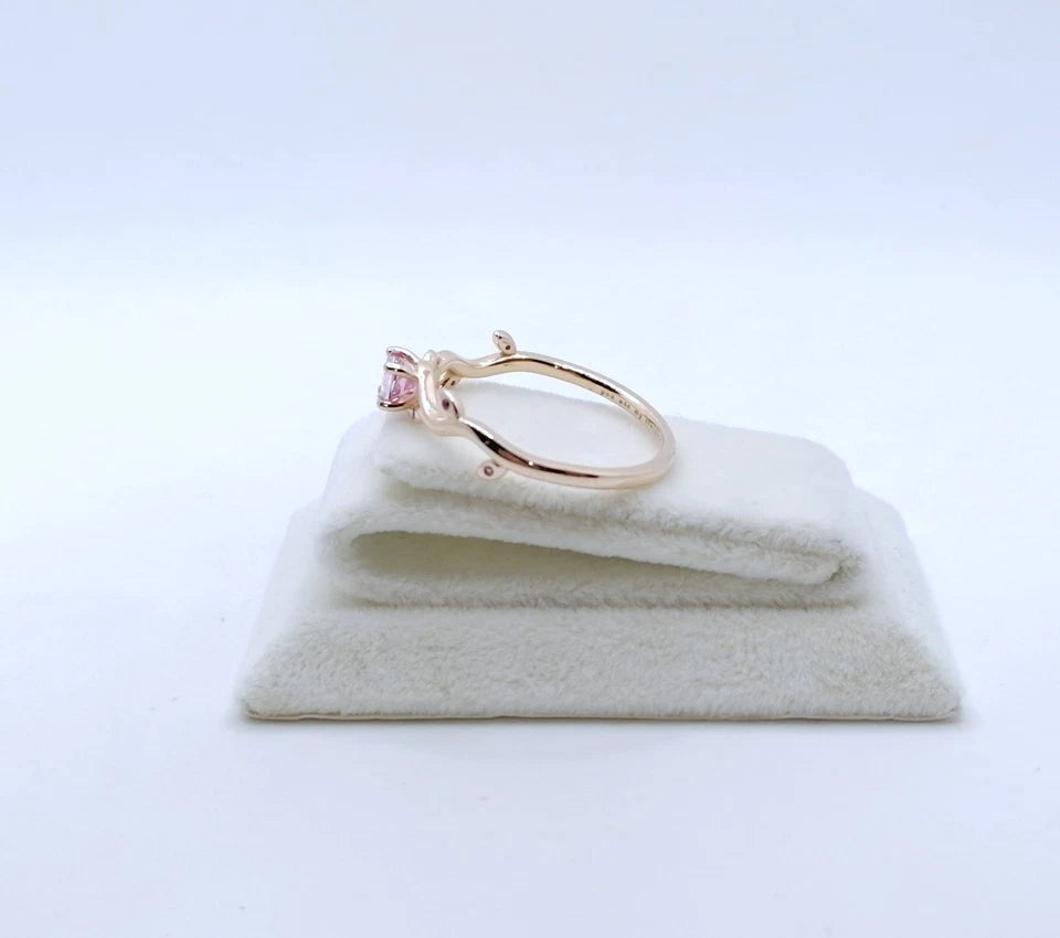 Ring Rosegold 375er mit Spinell Gr. 69