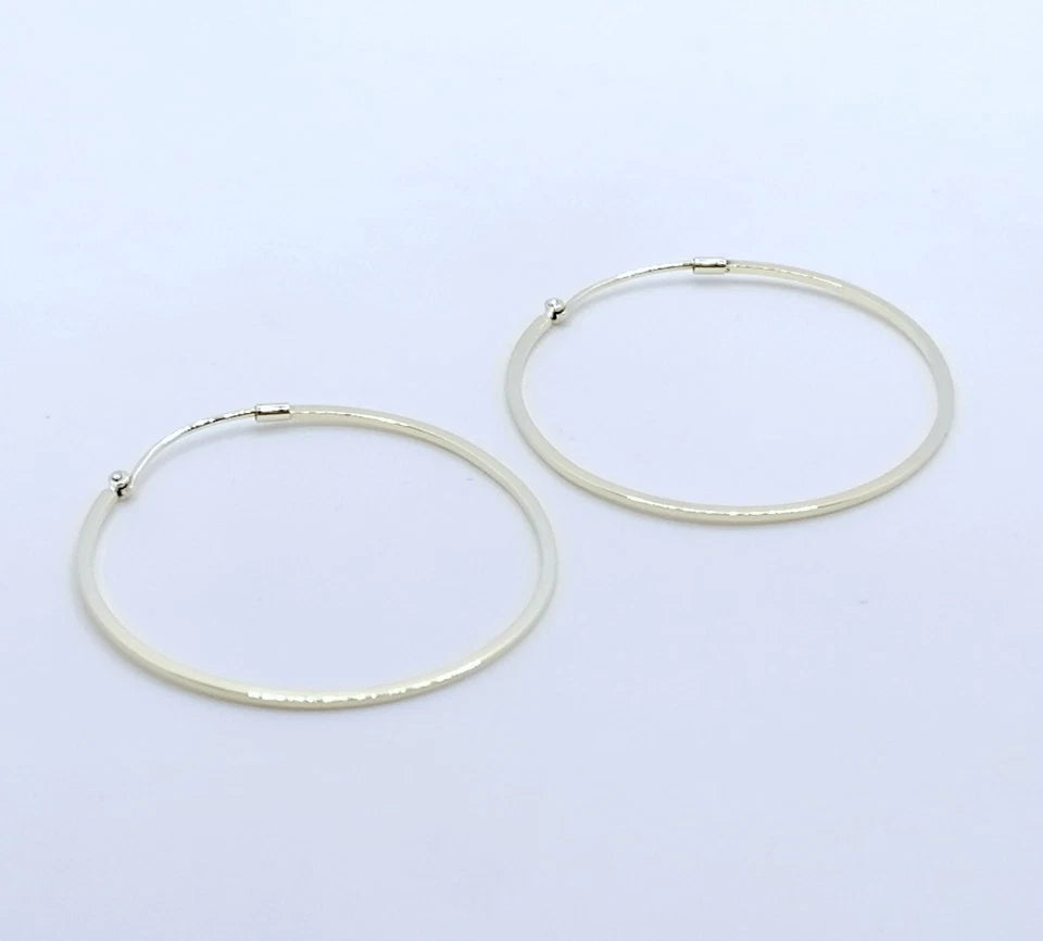 Creolen Gold 585er Gelbgold feine Ohrringe